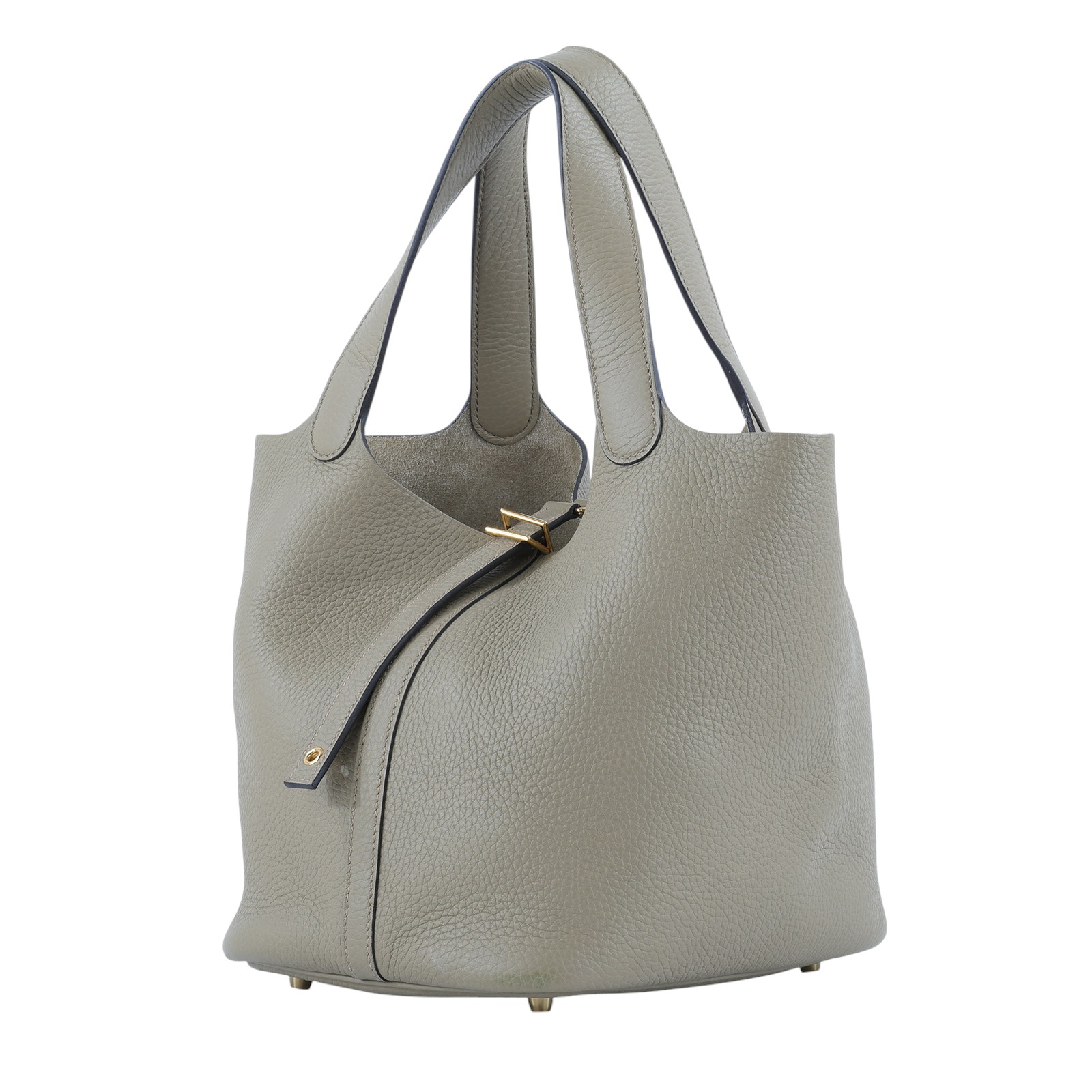 愛馬仕 Hermes Picotin Lock 22 菜籃子包 金色五金 馬爾法米色 H060991CC8Q /W刻  原廠盒子/防塵袋/鎖組/購買證明影本