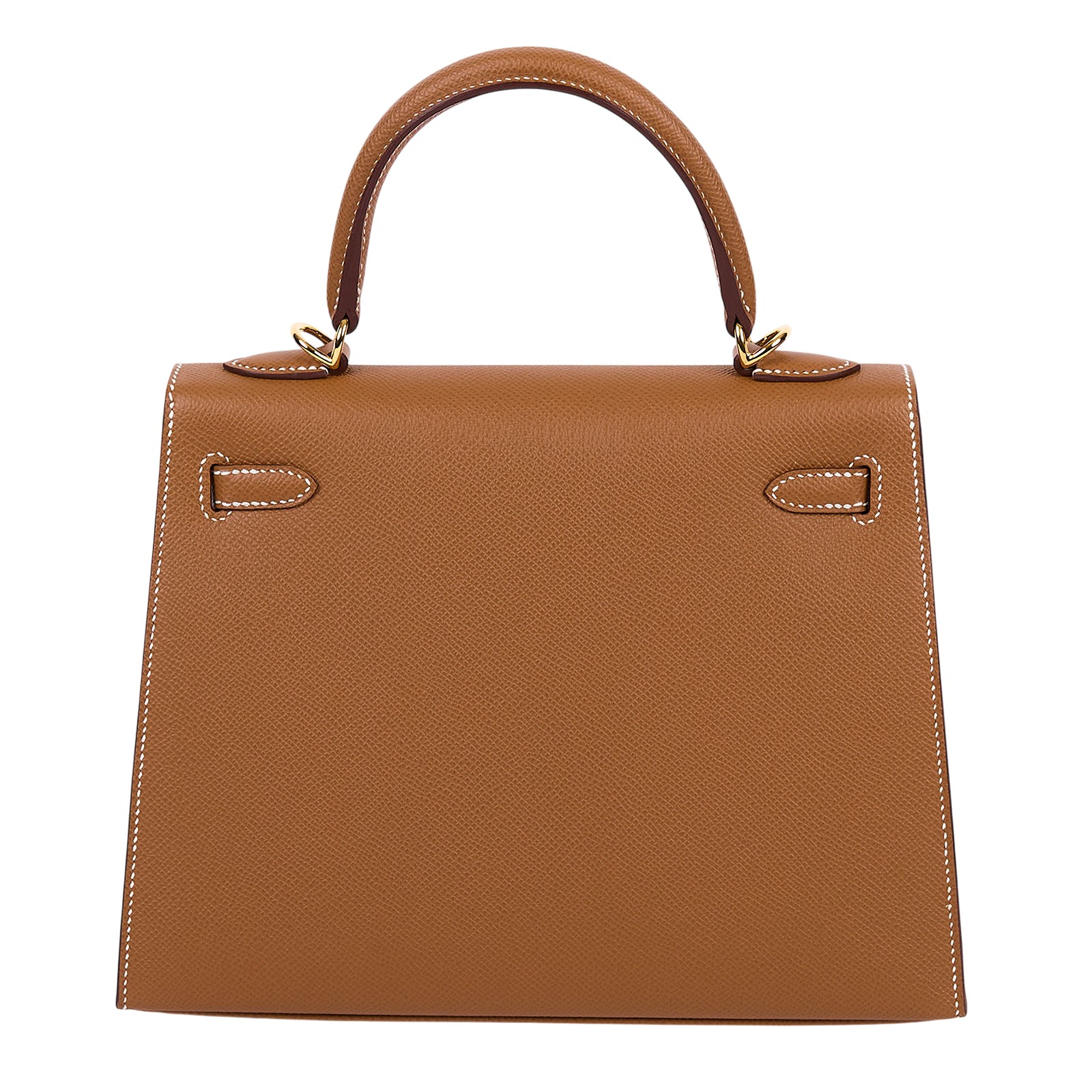 愛馬仕 Hermes Kelly Bag 凱莉包 25 金棕 金色五金 H038416CC37 /W刻  原廠盒子/防塵袋/鎖組/背帶/購買證明