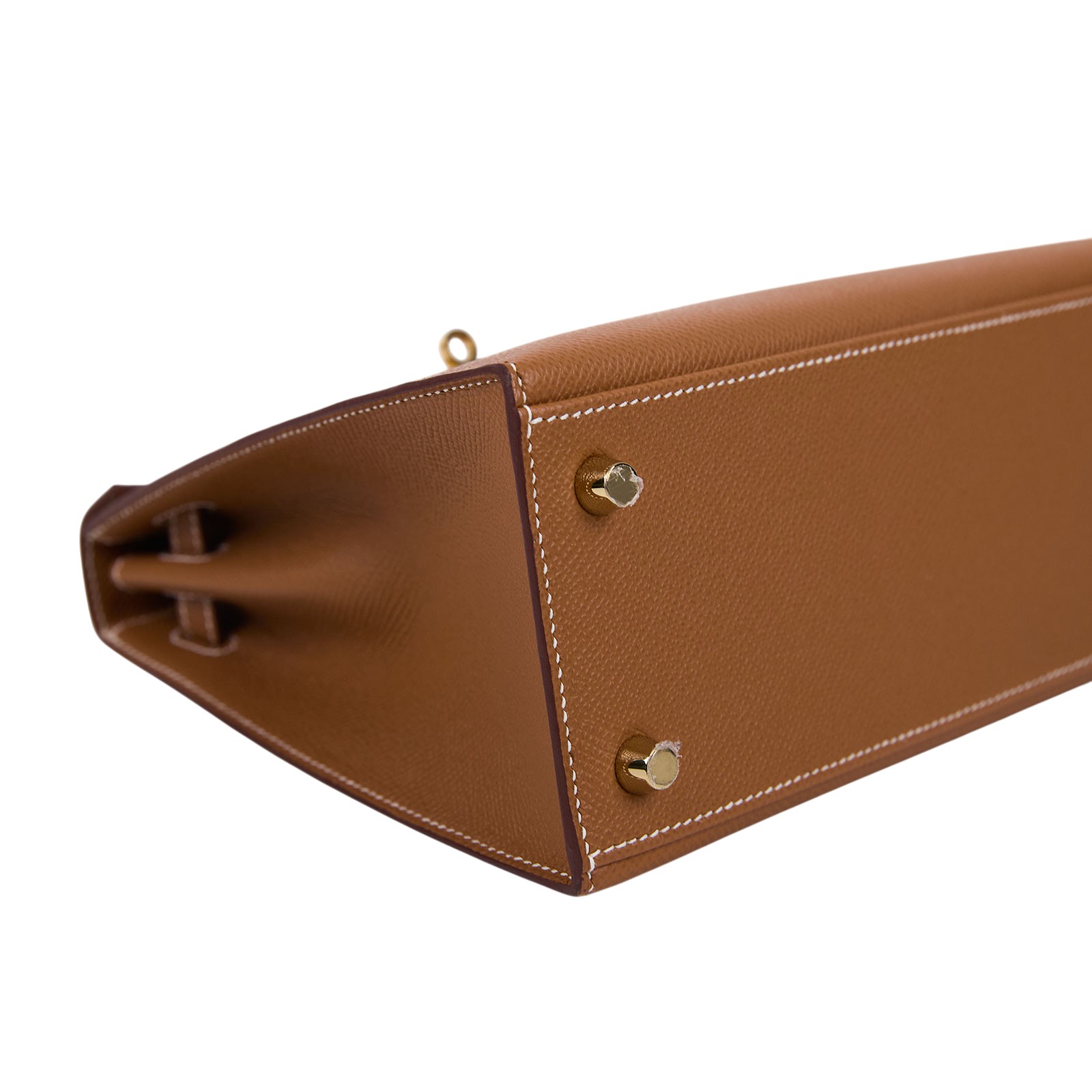 愛馬仕 Hermes Kelly Bag 凱莉包 25 金棕 金色五金 H038416CC37 /W刻  原廠盒子/防塵袋/鎖組/背帶/購買證明