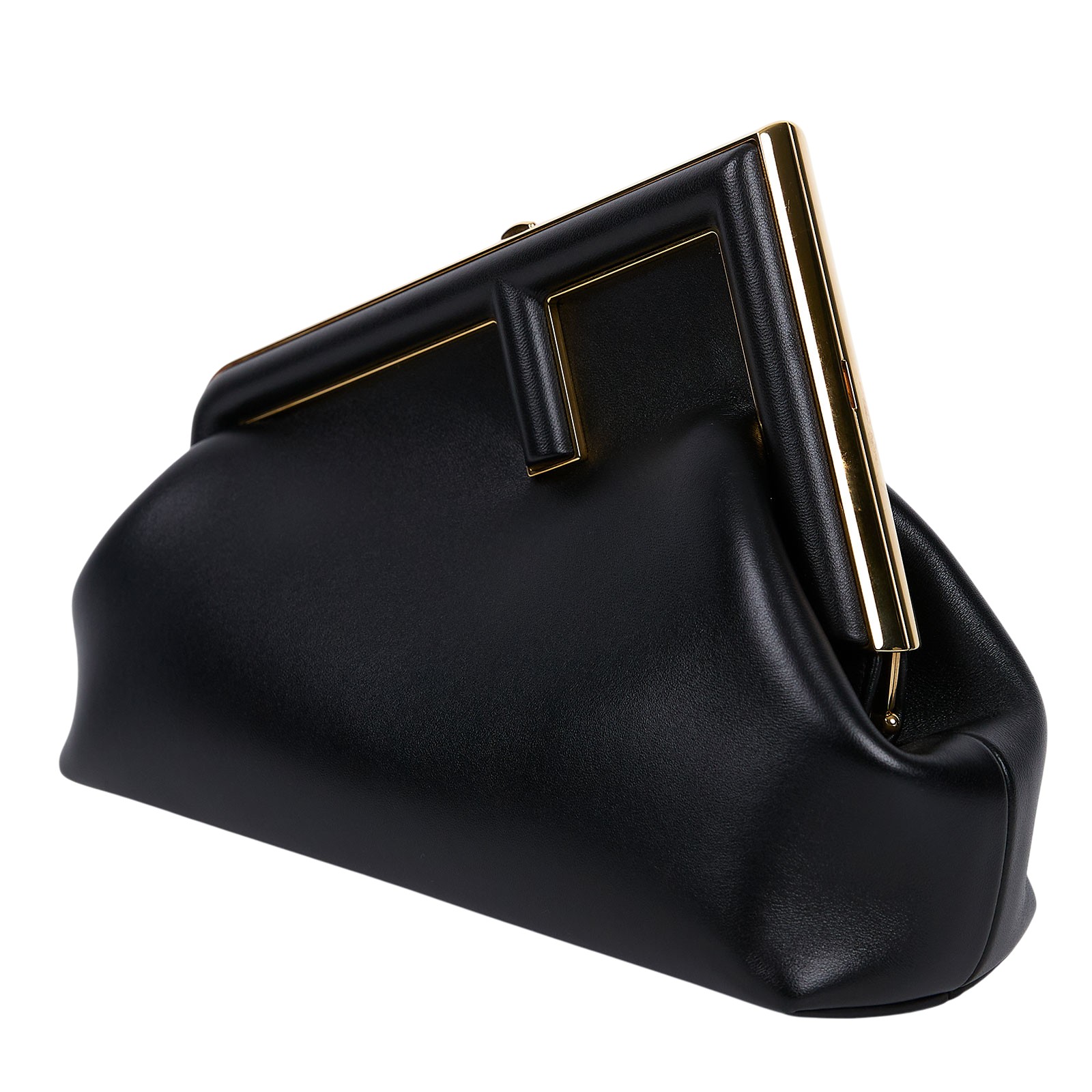 芬迪 FENDI First 手拿包 小型 8BP129ABVE 全黑First 23CM 原廠盒子/防塵袋