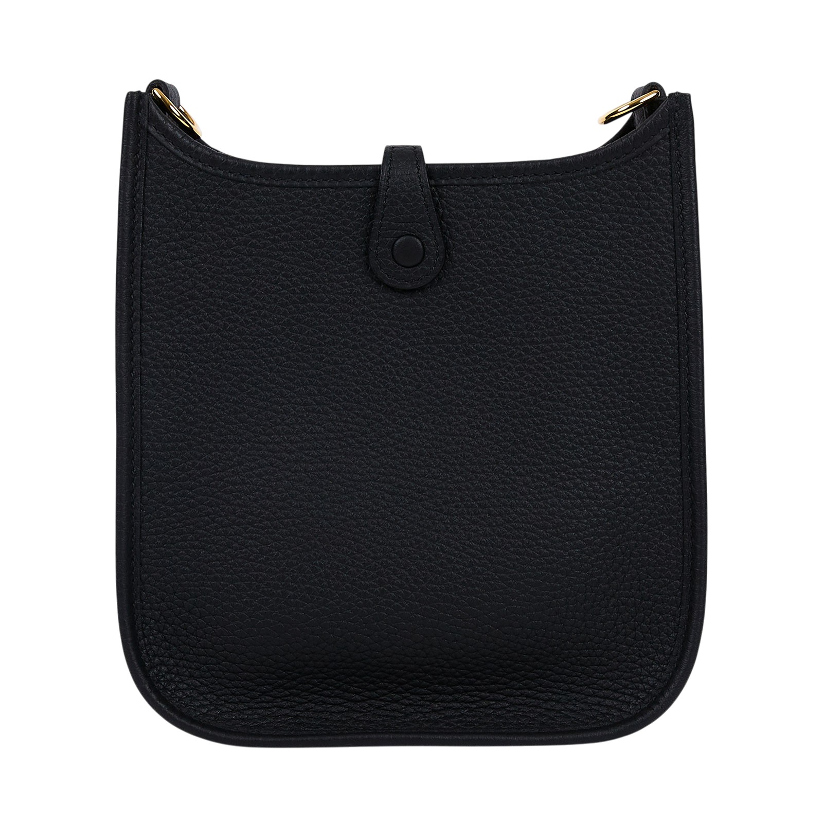 愛馬仕 Hermes Evelyne Bag Mini 伊芙琳包 Evelyne 16 EV16 W刻 黑金MINI EVELYN 原廠盒子/防塵袋/背帶