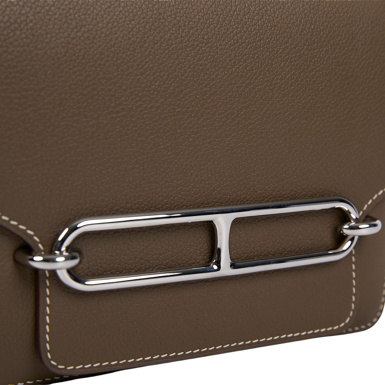 愛馬仕 Hermes Roulis 豬鼻子 斜背包 18 Mini 大象灰 銀色五金 H070510CK18 W刻  原廠盒子/防塵袋/購買證明影本