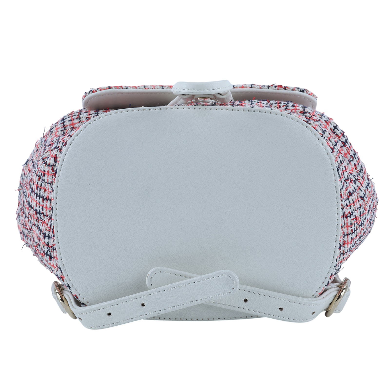 香奈兒 CHANEL 紅白 毛呢 後背包 雙C LOGO 粉色 AS0352 27開紅白毛呢後背包 防塵袋