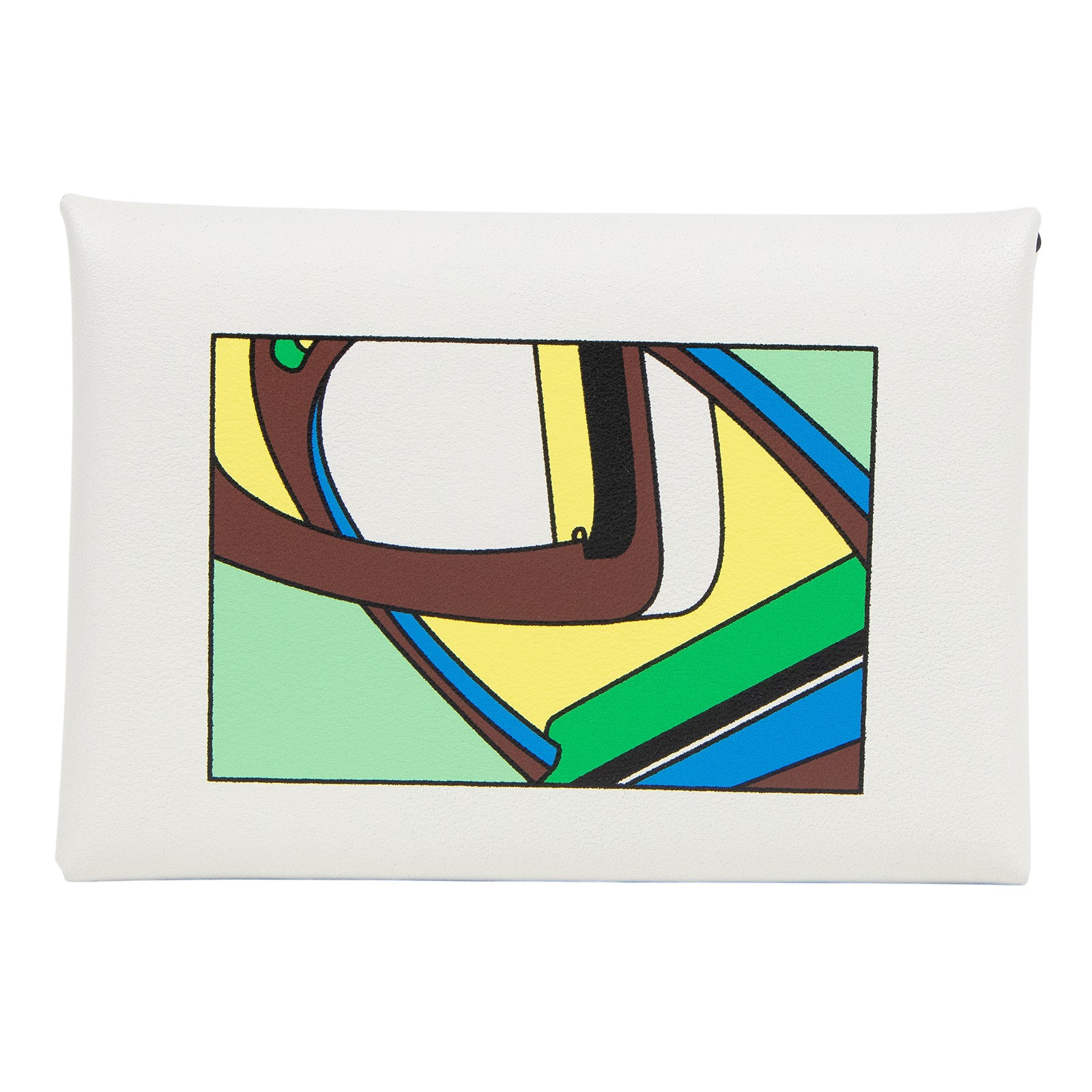 愛馬仕 Hermes Calvi Duo 卡包 白色 銀色五金 H084720CK01 /B刻 白CALVI DUO 彩圖款 原廠盒子