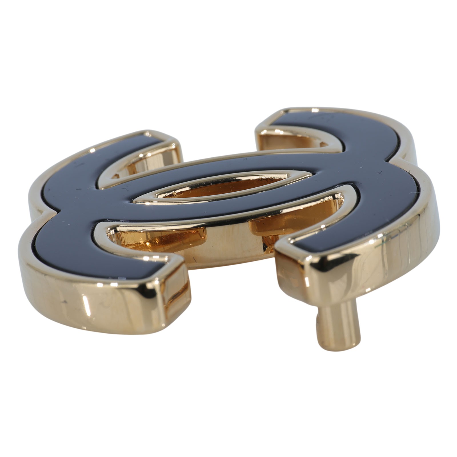 香奈兒 CHANEL 雙C LOGO 胸針 黑色 金色 B24B 黑雙C胸針 原廠盒子