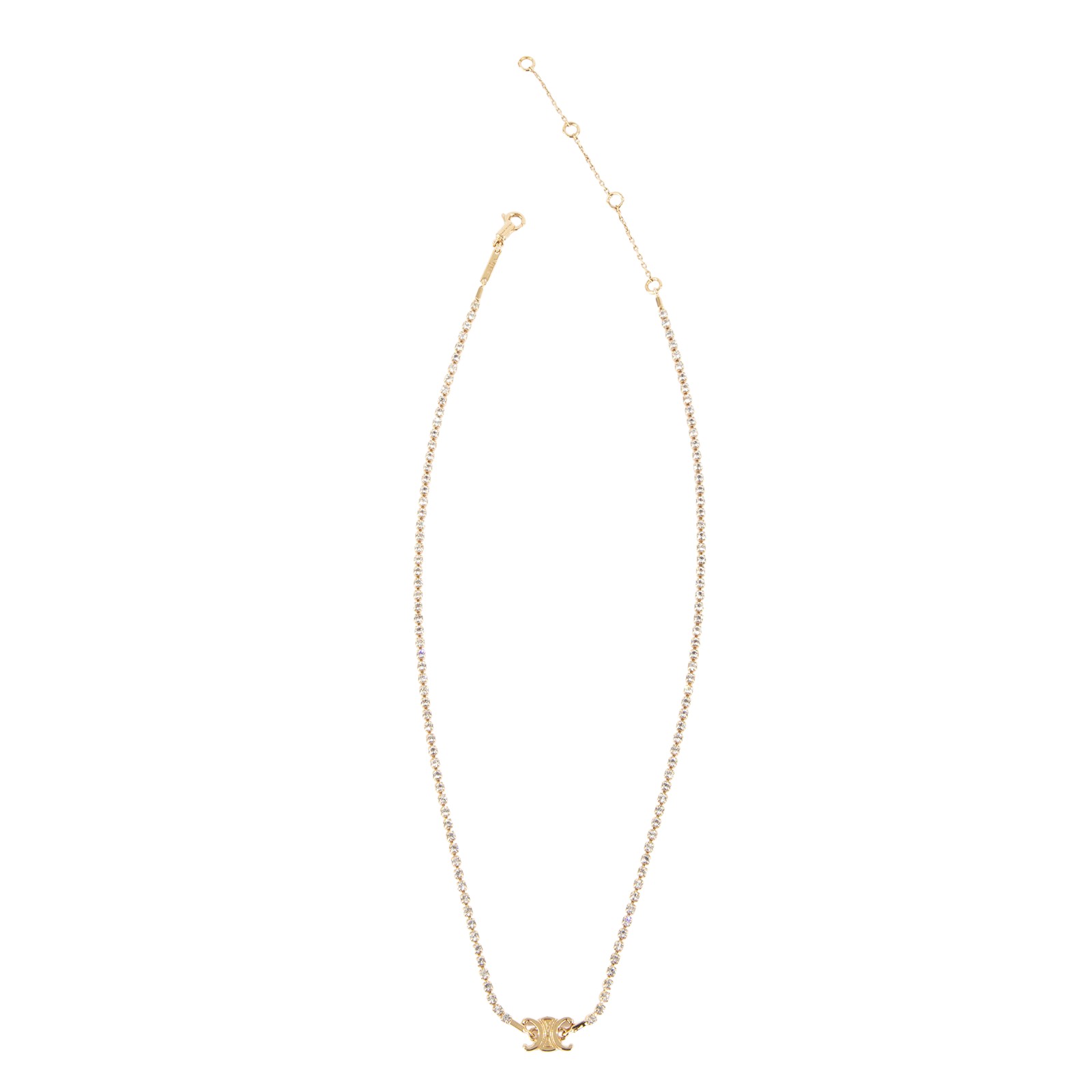 思琳 CELINE Triomphe 黃銅 迷你項鍊 460MS6BRA 金色凱旋項鍊 原廠盒子/防塵袋