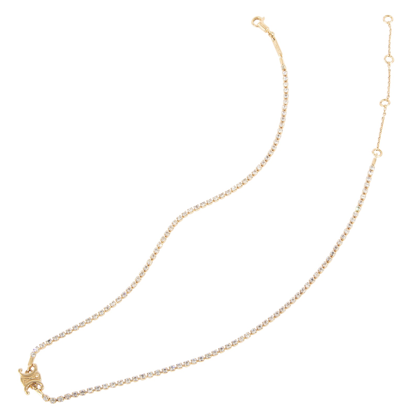 思琳 CELINE Triomphe 黃銅 迷你項鍊 460MS6BRA 金色凱旋項鍊 原廠盒子/防塵袋