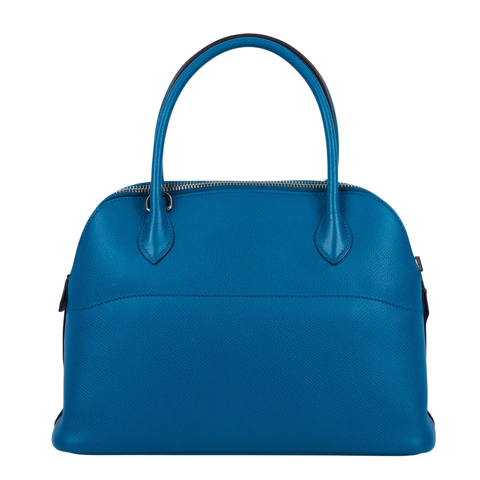 愛馬仕 Hermes Bolide Bag 柏莉包 27 銀色五金 伊玆密爾藍 H041693CK7W □R 防塵袋/購買證明影本