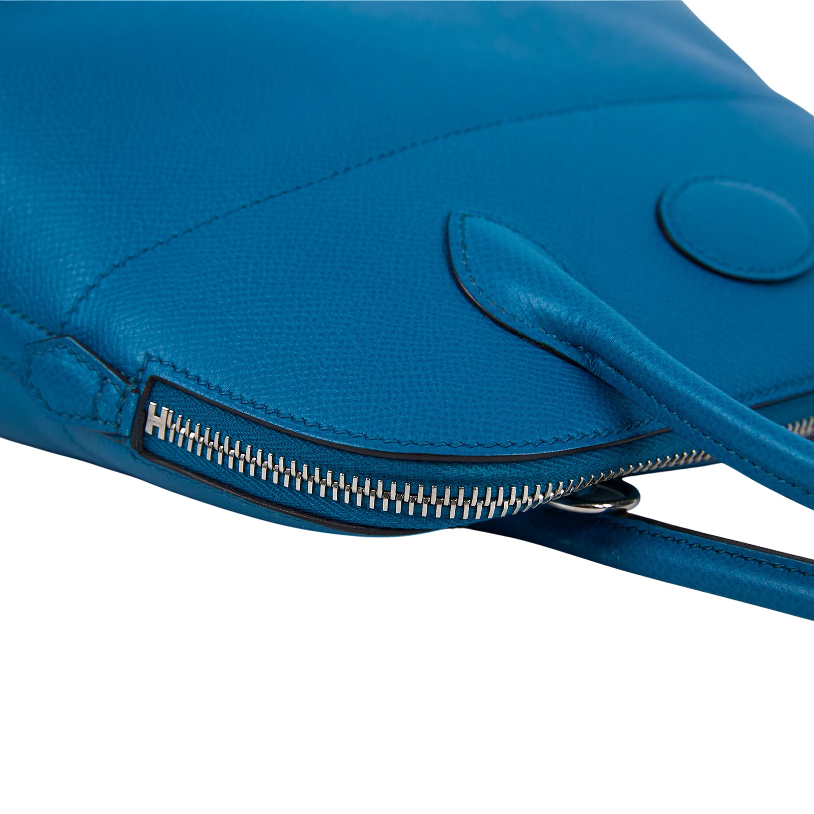 愛馬仕 Hermes Bolide Bag 柏莉包 27 銀色五金 伊玆密爾藍 H041693CK7W □R 防塵袋/購買證明影本