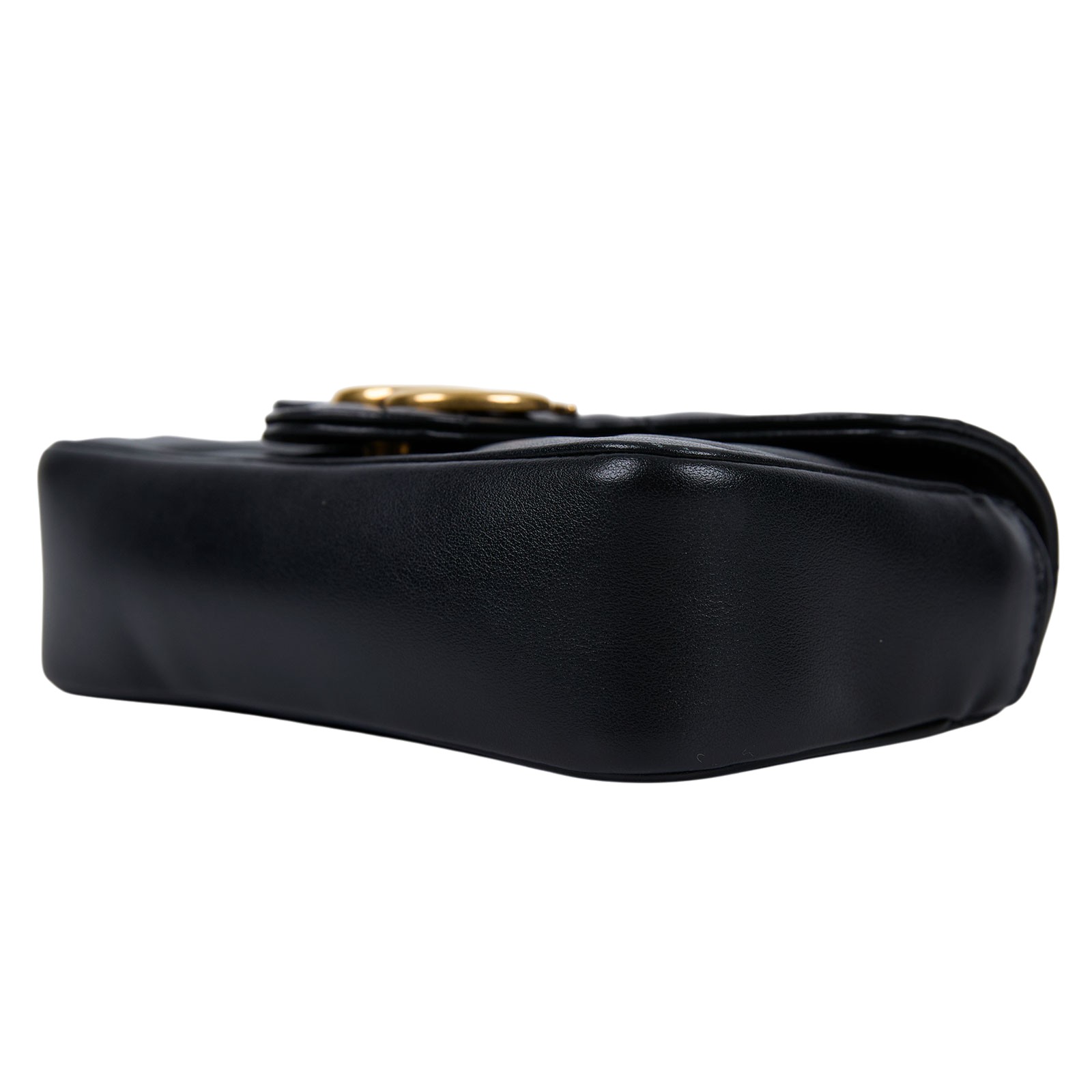 古馳 GUCCI GG Mormont 絎縫 超迷你袋 476433 DTDCT 黑MARMONT MINI 防塵袋