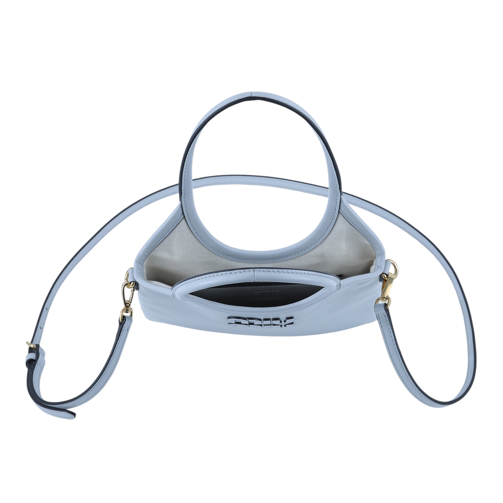 繆繆 MIU MIU Ivy 手提包 5BA281_2IEO 灰IVY 防塵袋