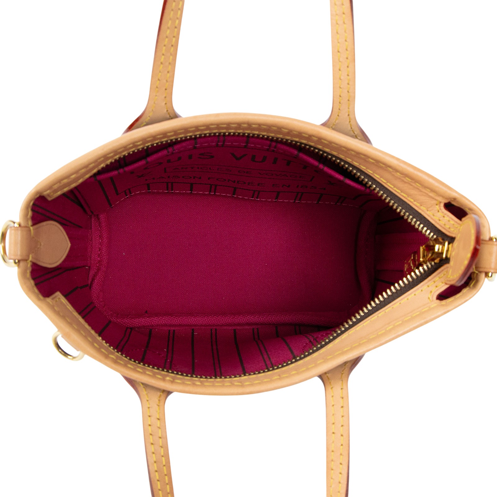 路易威登 LOUIS VUITTON Neverfull BB 手提 斜背包 粉色背袋 M46786 晶片款  原廠盒子/防塵袋