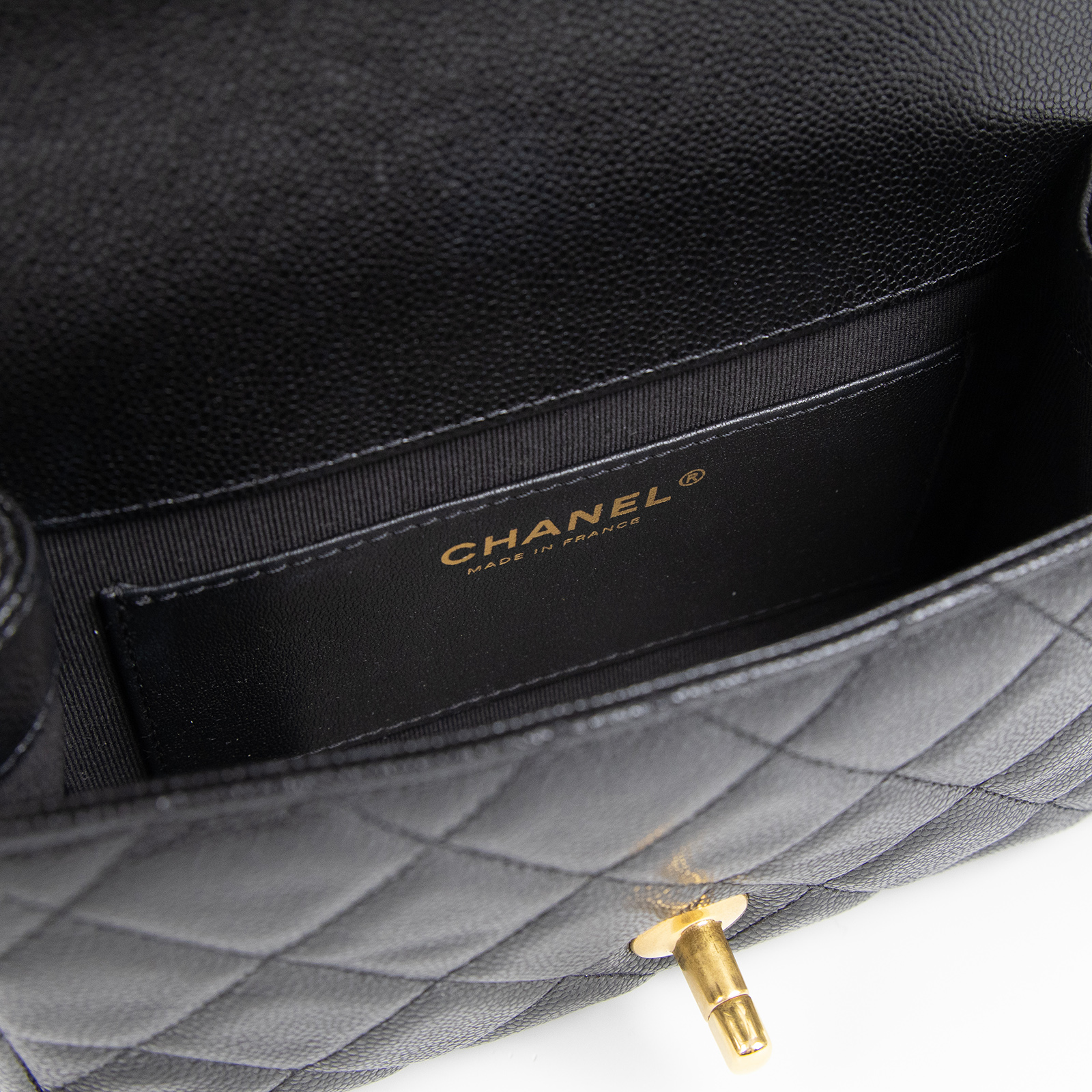 香奈兒 CHANEL 口蓋包 迷你 AS5239 B19405 晶片款 黑荔枝雙金鍊包 原廠盒子/防塵袋/購買證明