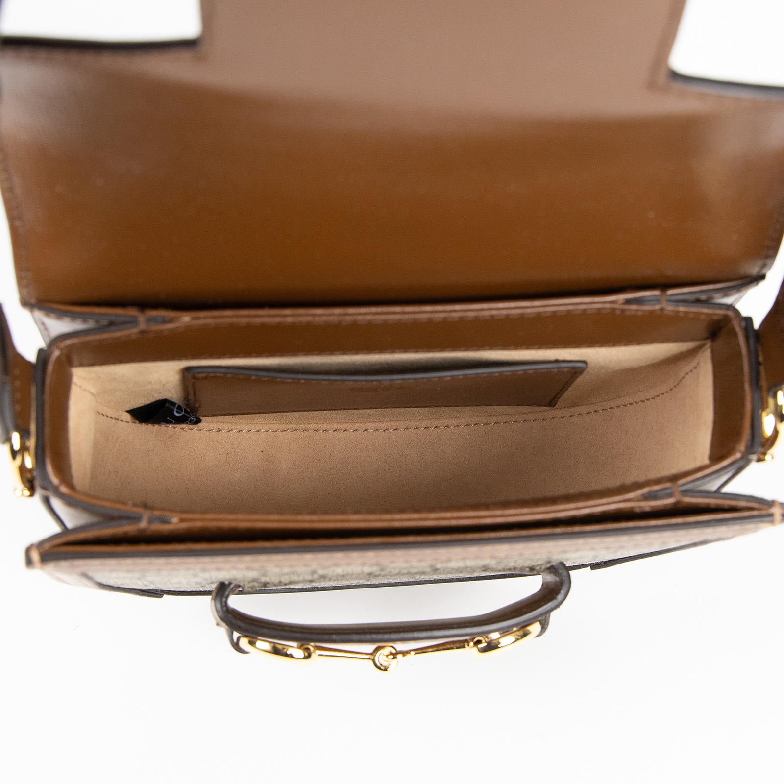 古馳 GUCCI Horsebit 1955 圓形 迷你袋 760191 92TCG 棕1955馬鞍包 防塵袋