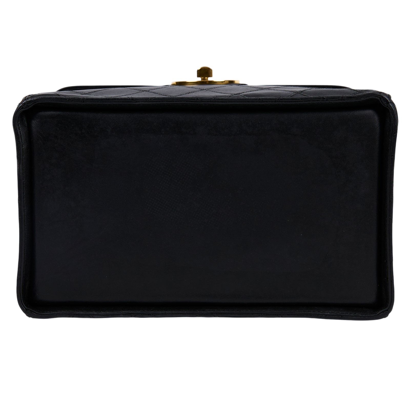 香奈兒 CHANEL Vanity 化妝箱 A01620 2開黑金手提VANITY　無背帶 無附屬品