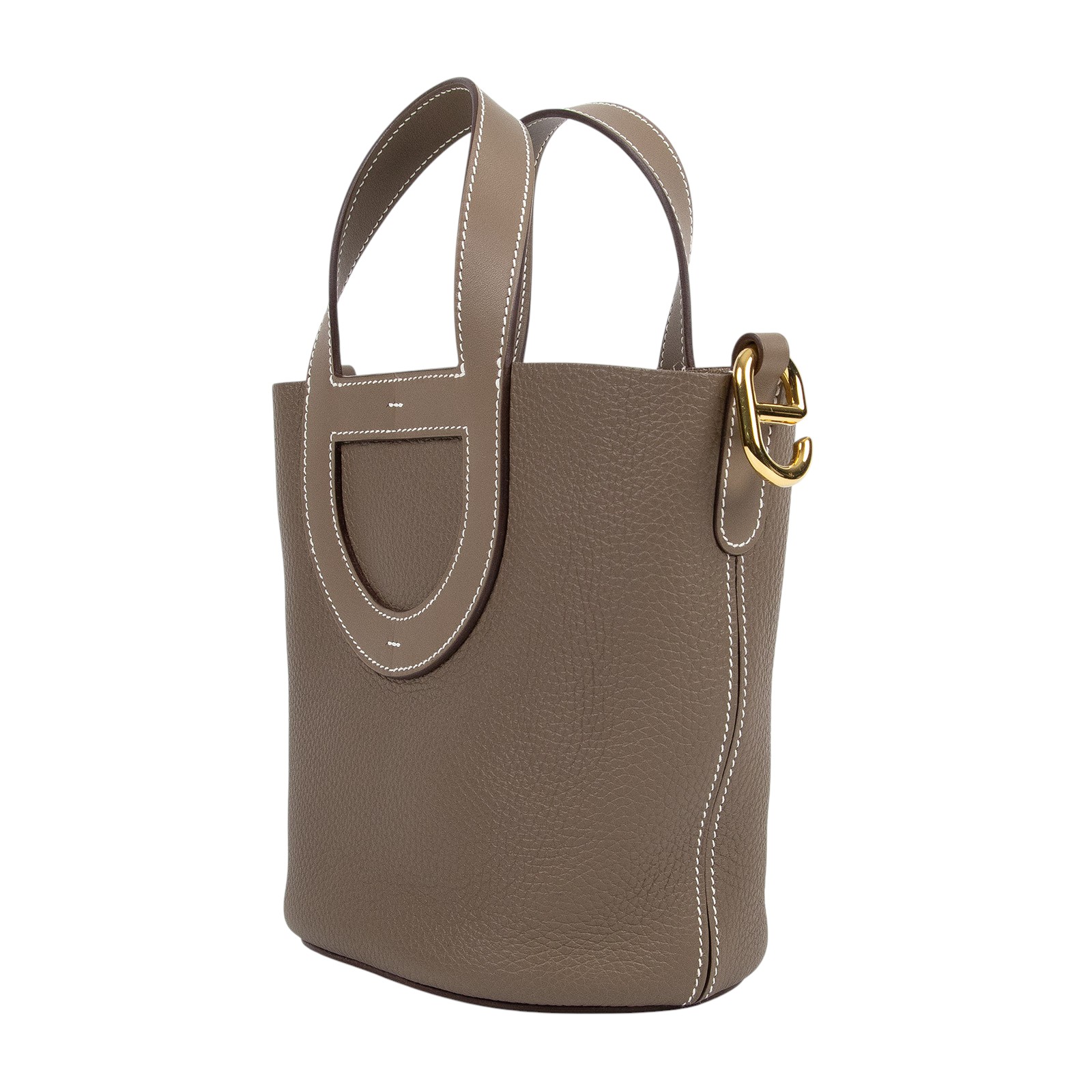 愛馬仕 Hermes In The Loop 18  豬鼻 菜籃子包 ITL18 U刻 大象灰IN THE LOOP 18 防塵袋