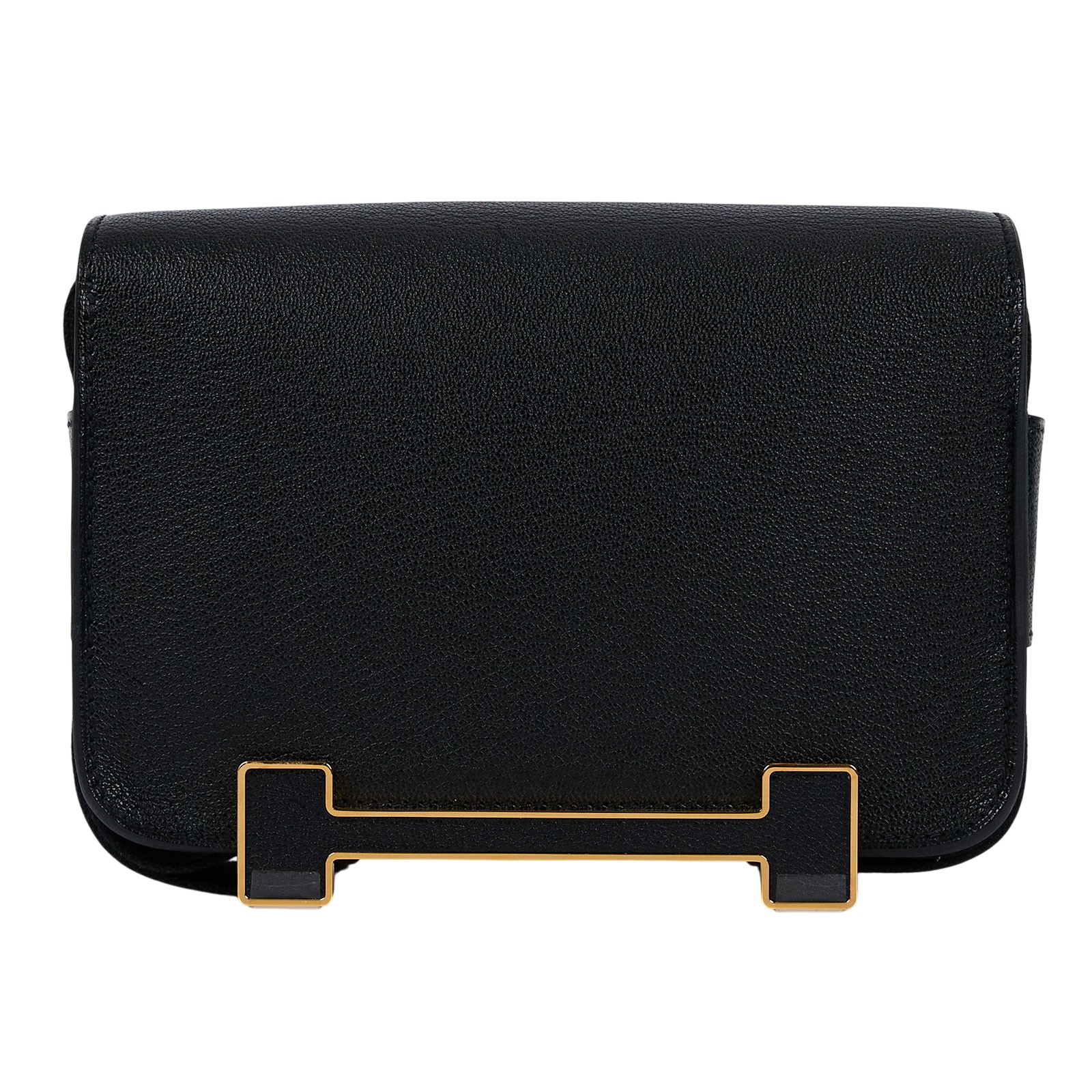 愛馬仕 Hermes Geta Nata 金扣 木屐 斜背包 GETA U刻 黑GETA 防塵袋