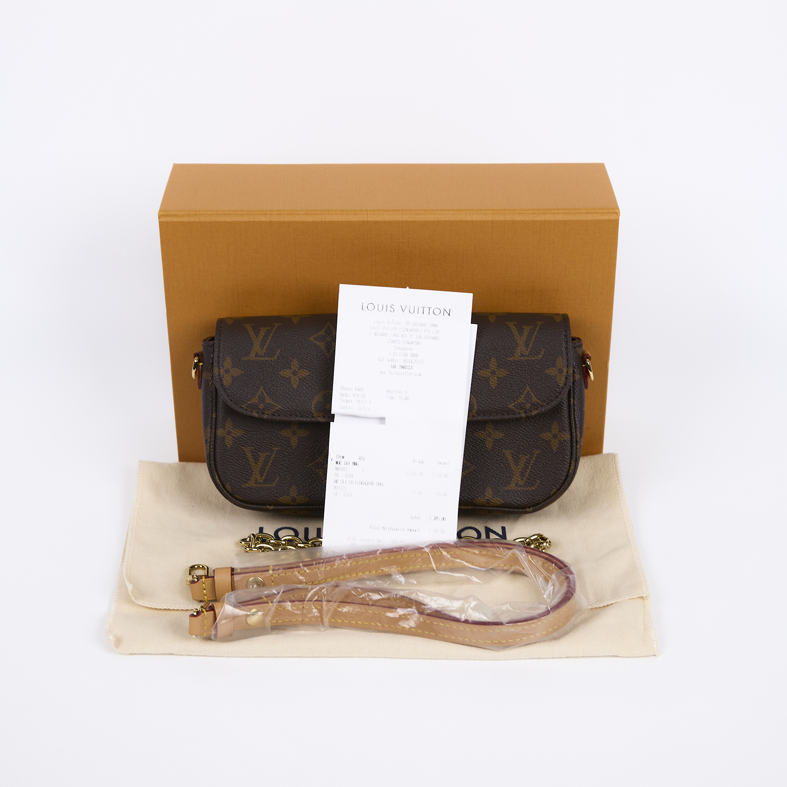 路易威登 LOUIS VUITTON Wallet on Chain Ivy 麻將包 手提 腋下單肩包 M81911 晶片款  原廠盒子/防塵袋/背帶/購買證明