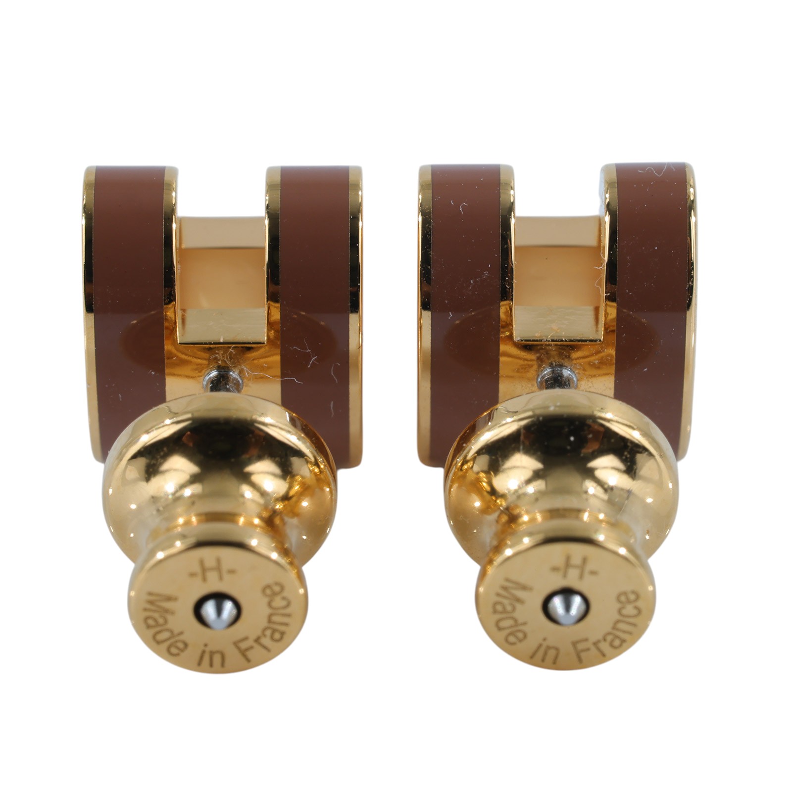 愛馬仕 Hermes Mini Pop H 耳釘 新金色 H608002FOA9 /GD.12.23 MINI POP H耳環 原廠盒子/防塵袋/購買證明影本