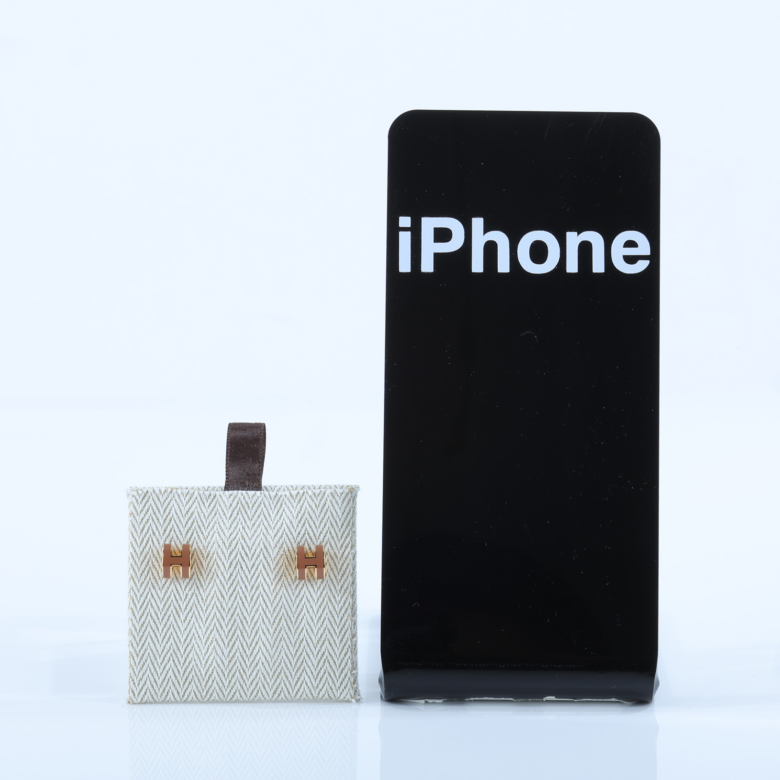 愛馬仕 Hermes Mini Pop H 耳釘 新金色 H608002FOA9 /GD.12.23 MINI POP H耳環 原廠盒子/防塵袋/購買證明影本