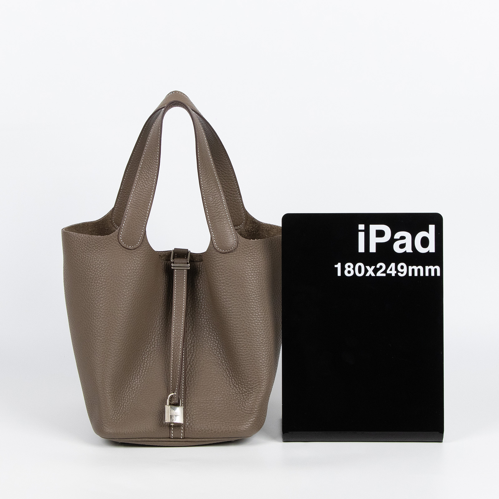 愛馬仕 Hermes Picotin Lock 22 菜籃子包 銀色五金 大象灰 H060991CK18 /H060991CK  防塵袋/鎖組/購買證明