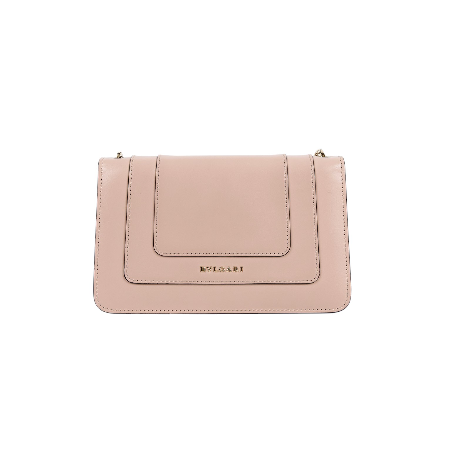 寶格麗 BVLGARI Serpenti Forever 口蓋包 283565 粉蛇頭包 防塵袋