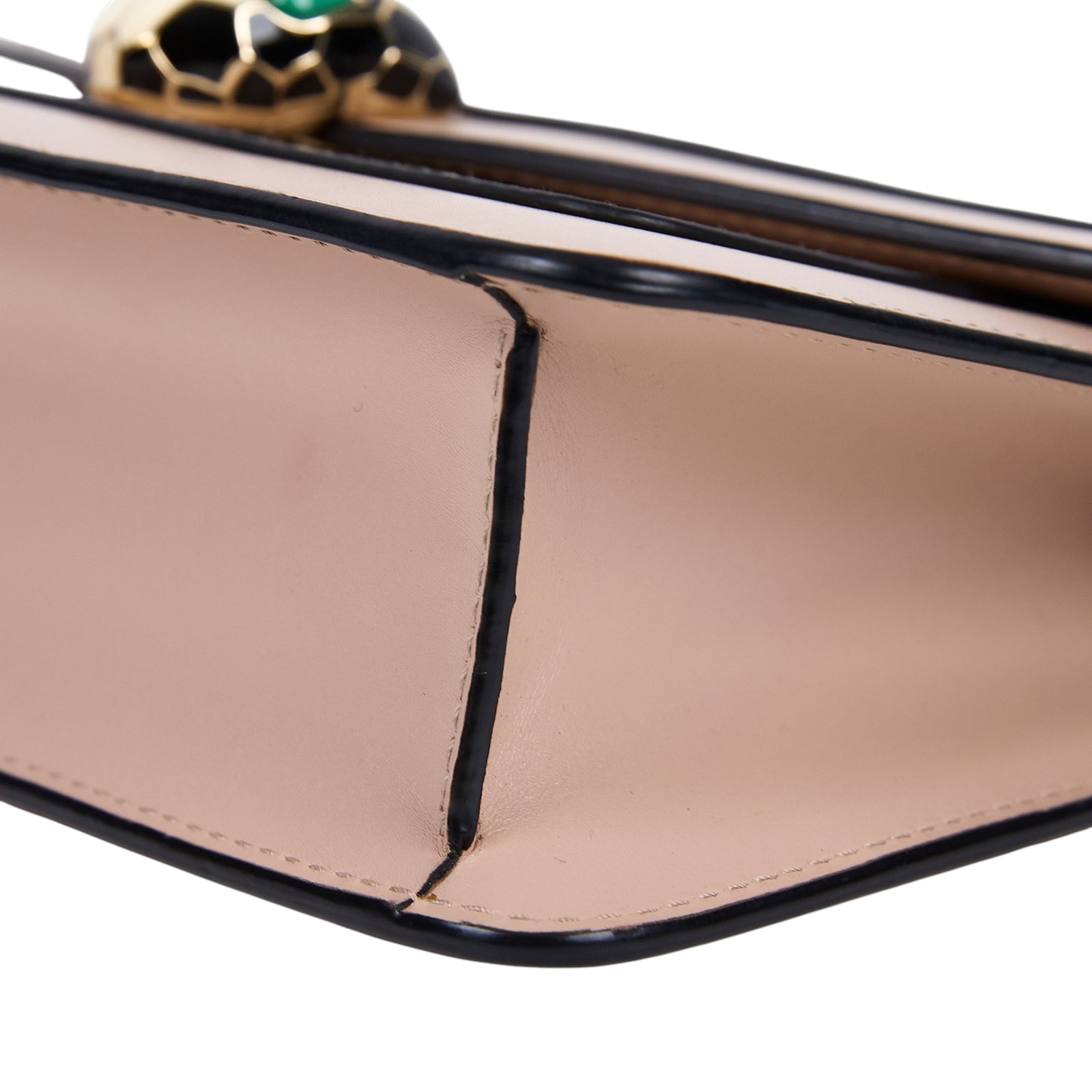 寶格麗 BVLGARI Serpenti Forever 口蓋包 283565 粉蛇頭包 防塵袋