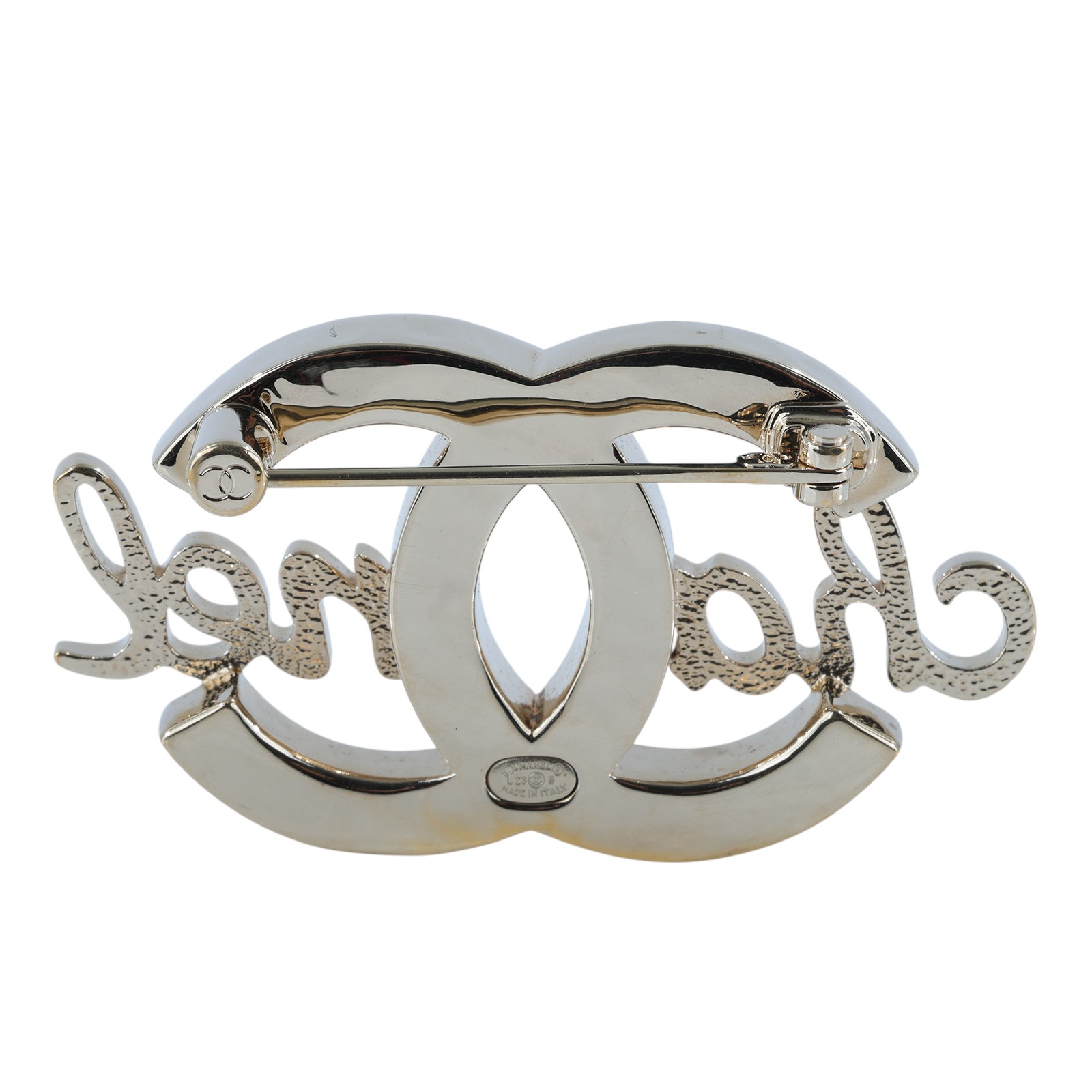 香奈兒 CHANEL 雙C LOGO 品牌 字母 珍珠 胸針 金色 L23B 雙C胸針 無附屬品