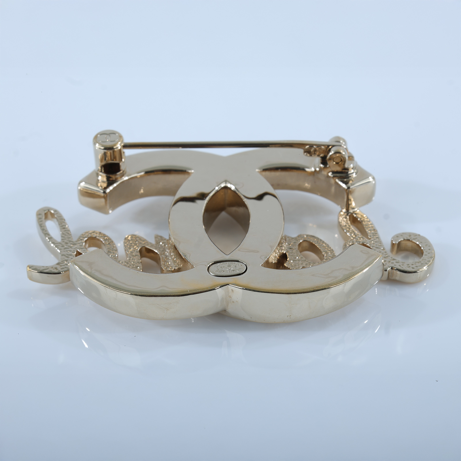 香奈兒 CHANEL 雙C LOGO 品牌 字母 珍珠 胸針 金色 L23B 雙C胸針 無附屬品