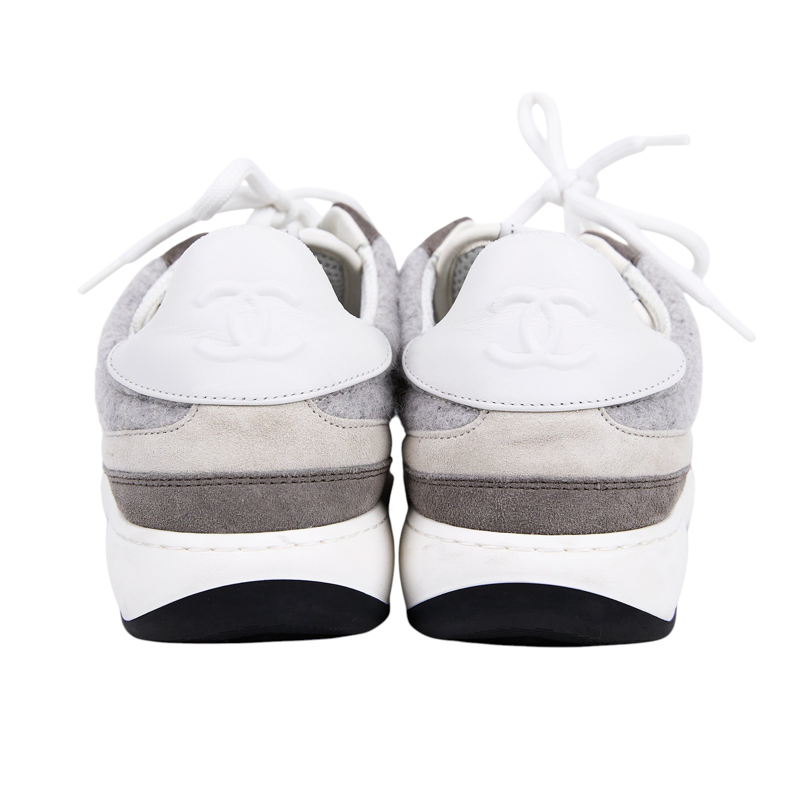 香奈兒 CHANEL 運動鞋 G46013_38 灰休閒鞋#38 無附屬品