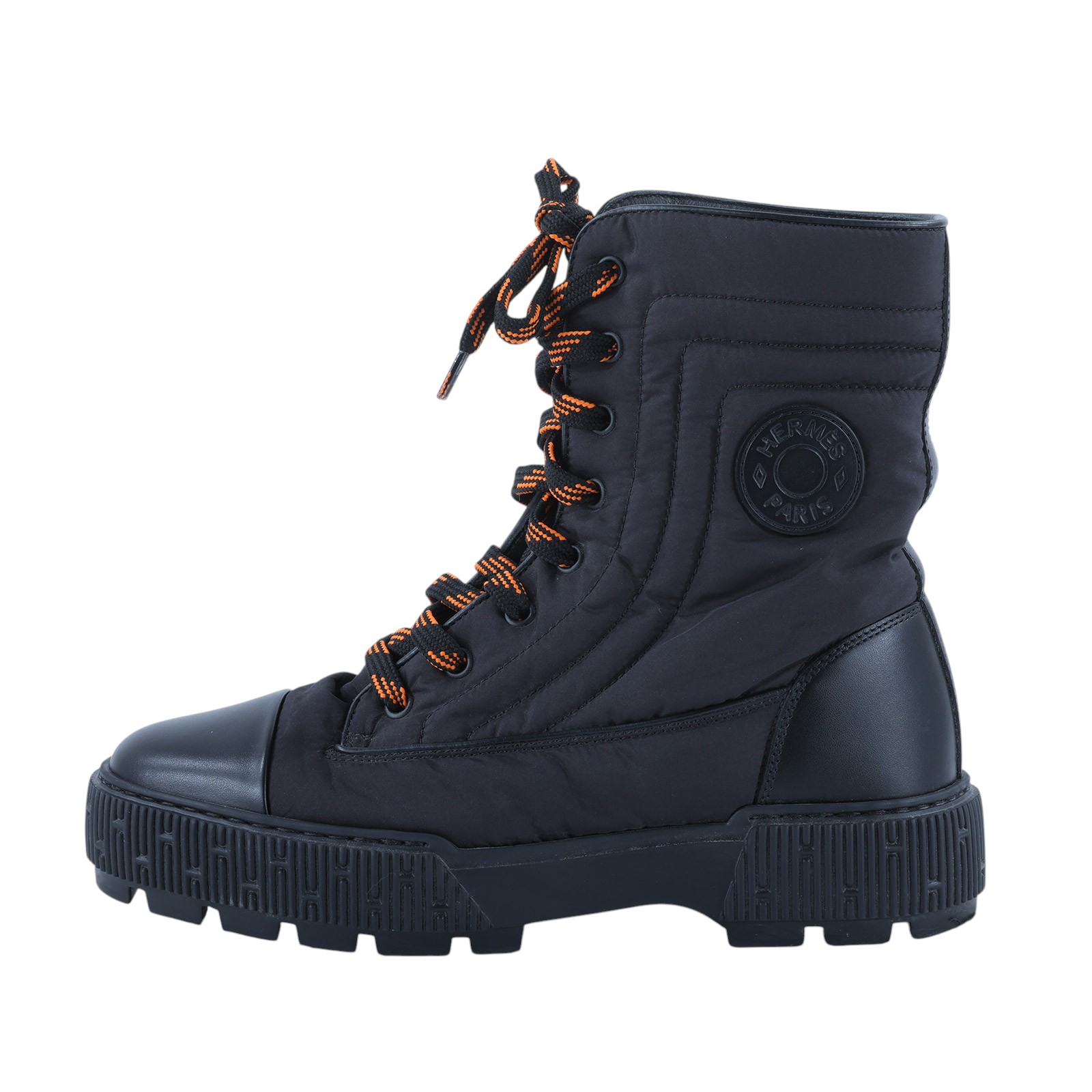 愛馬仕 Hermes Fresh ankle boot 靴子 H232064Zv02380 #38 黑尼龍高筒靴 無附屬品