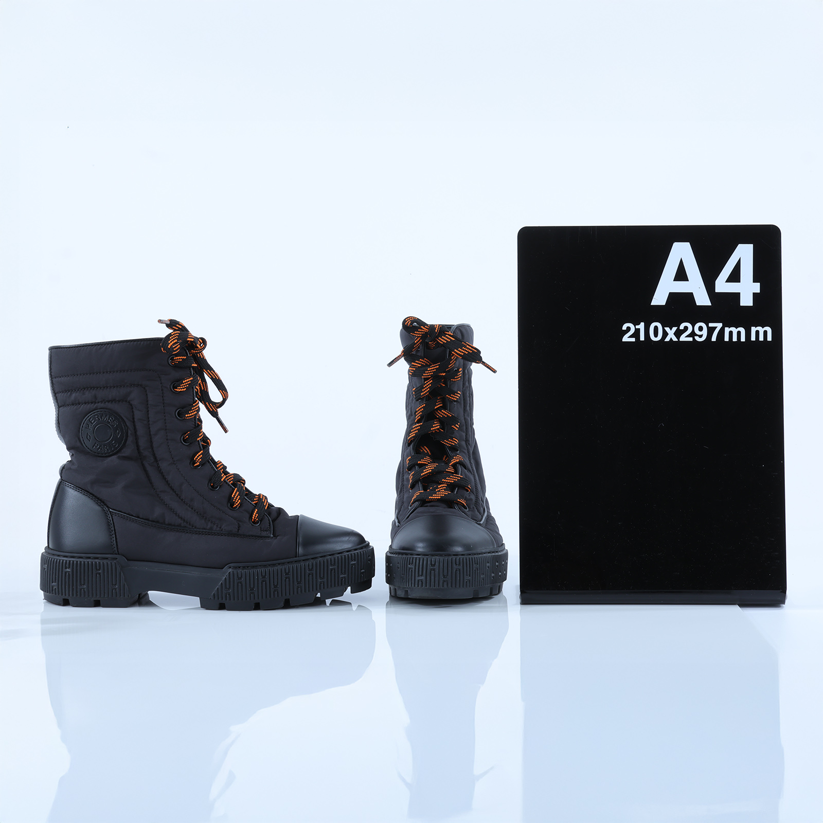 愛馬仕 Hermes Fresh ankle boot 靴子 H232064Zv02380 #38 黑尼龍高筒靴 無附屬品