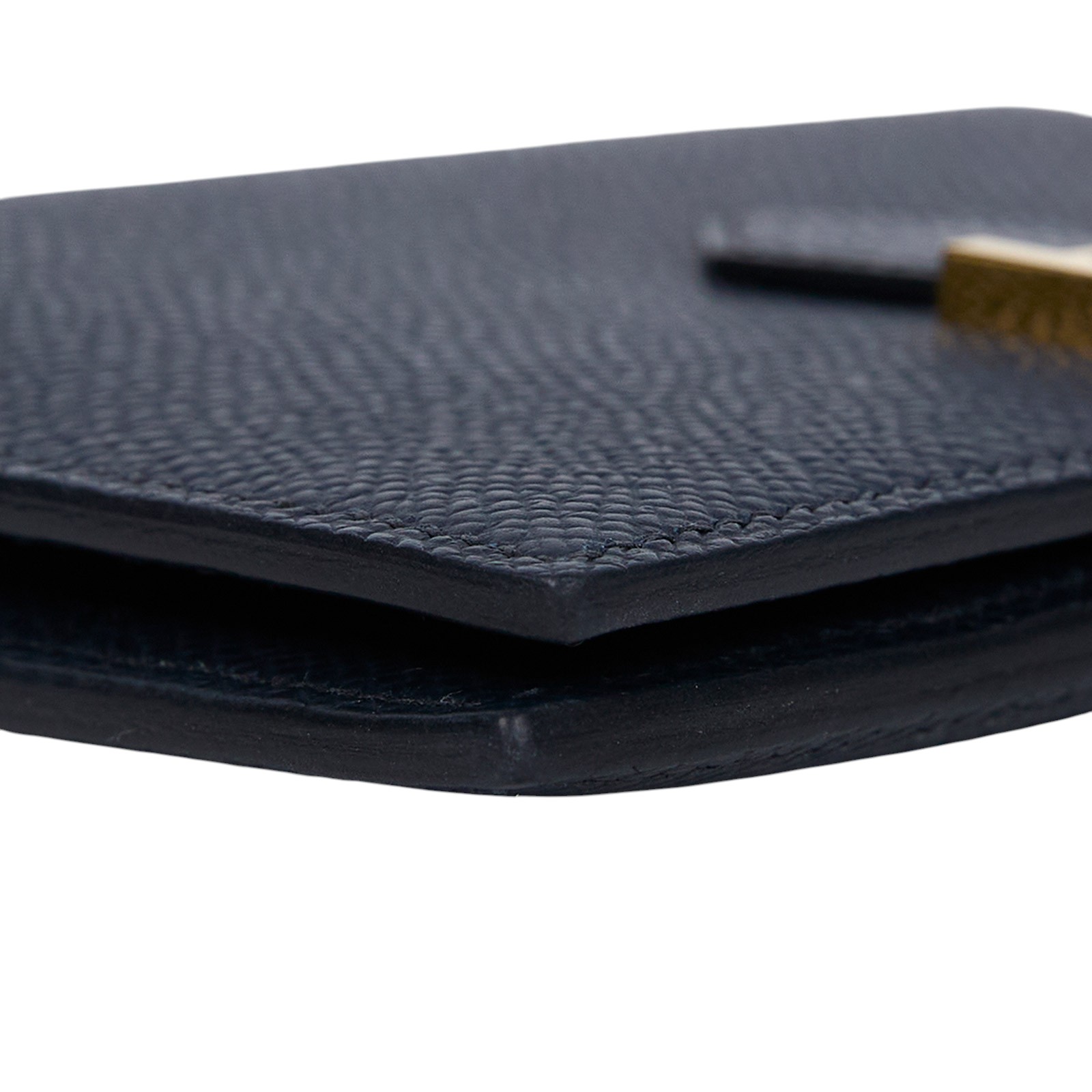 愛馬仕 Hermes Bearn 短夾 H039790CC76 / 靛藍金釦Bearn短夾　五金傷痕 原廠盒子