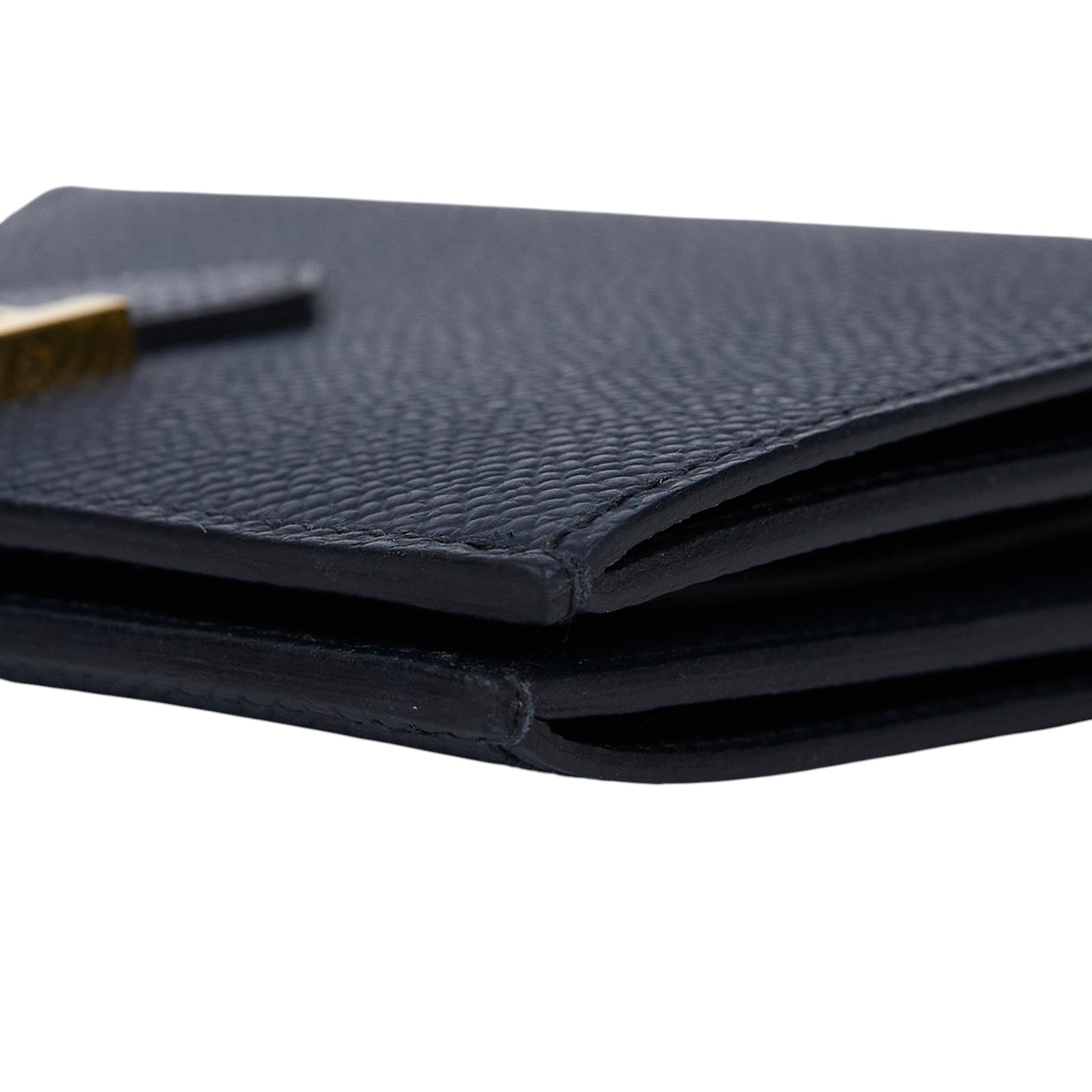 愛馬仕 Hermes Bearn 短夾 H039790CC76 / 靛藍金釦Bearn短夾　五金傷痕 原廠盒子