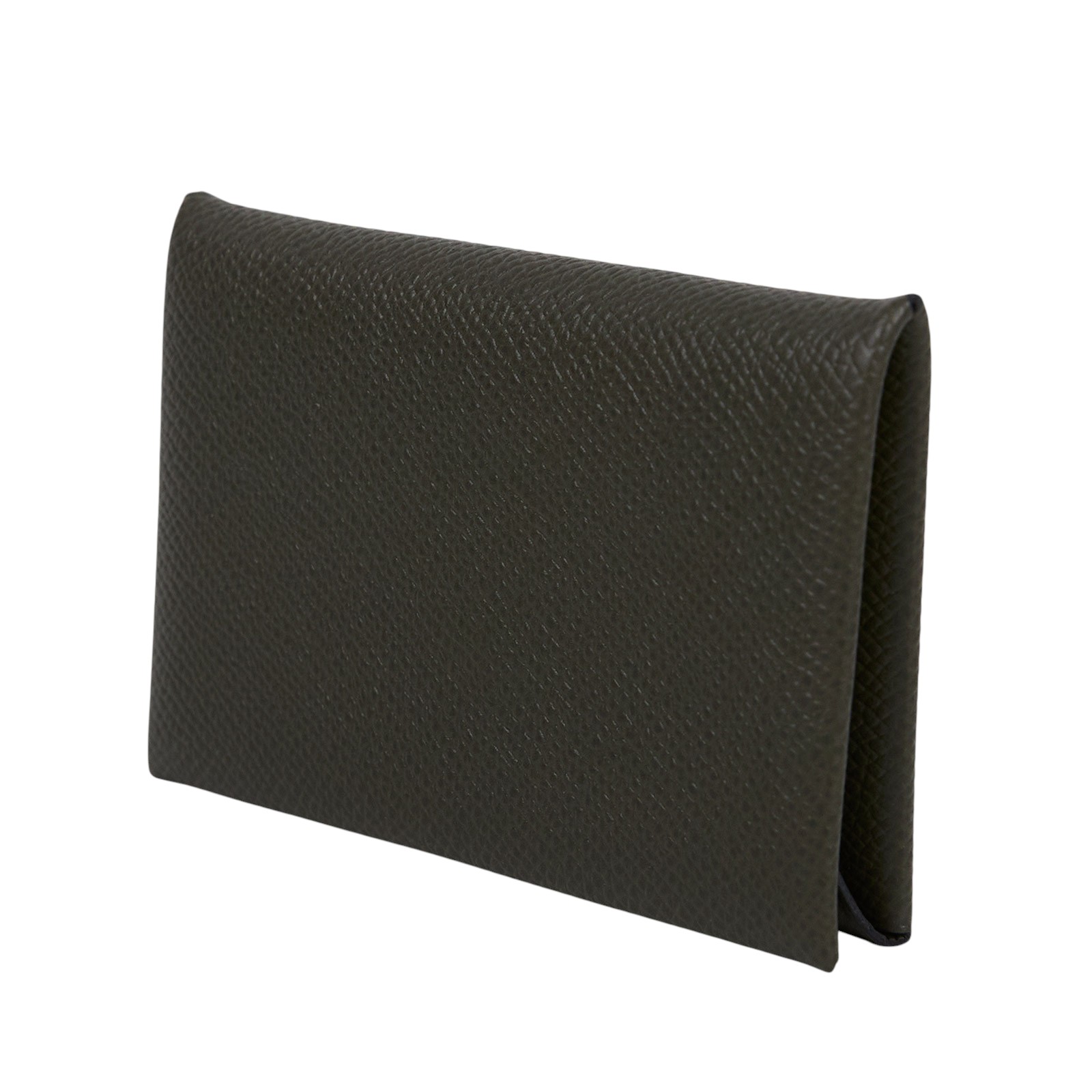 愛馬仕 Hermes Calvi 卡包 CAL Z刻 深綠CALVI 原廠盒子