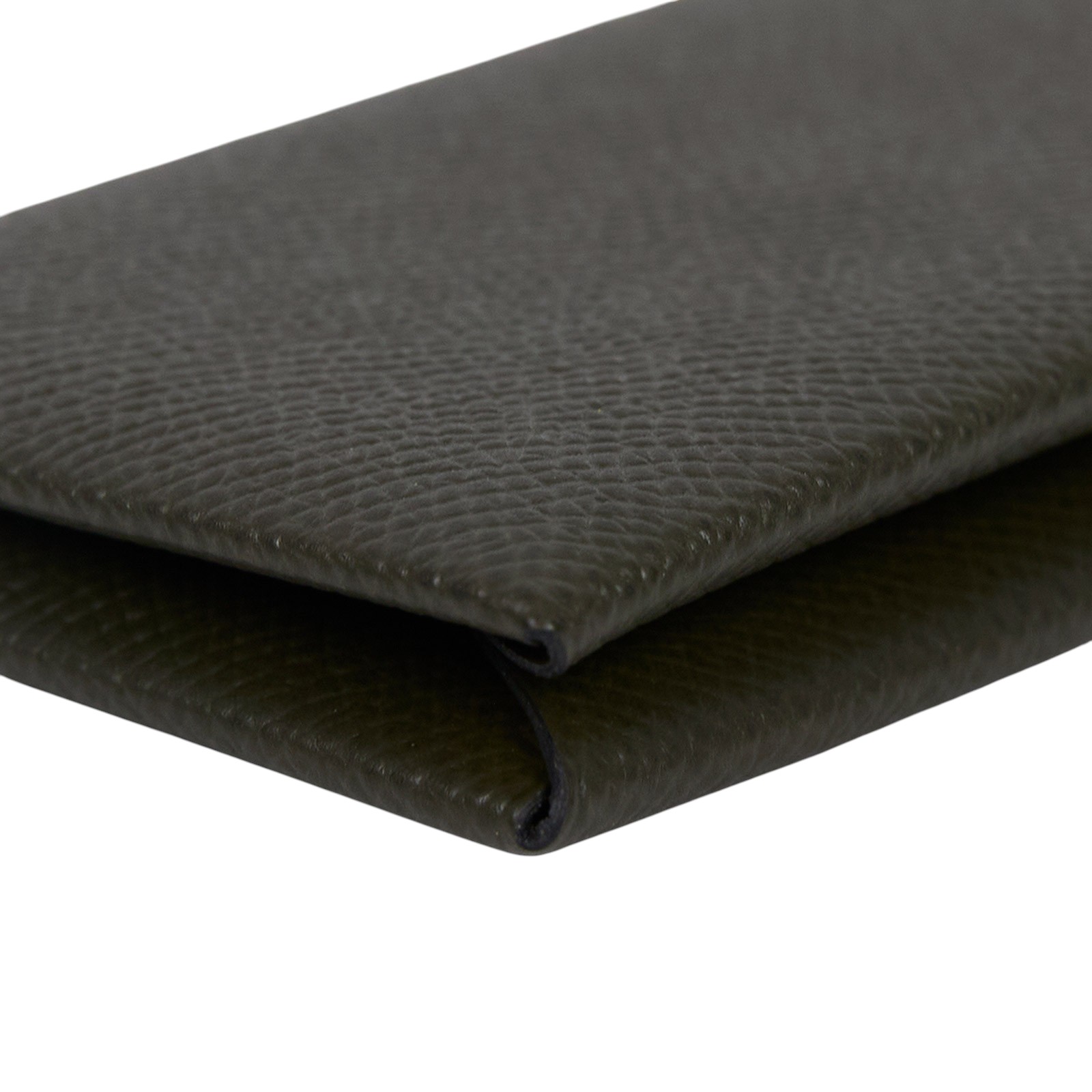 愛馬仕 Hermes Calvi 卡包 CAL Z刻 深綠CALVI 原廠盒子