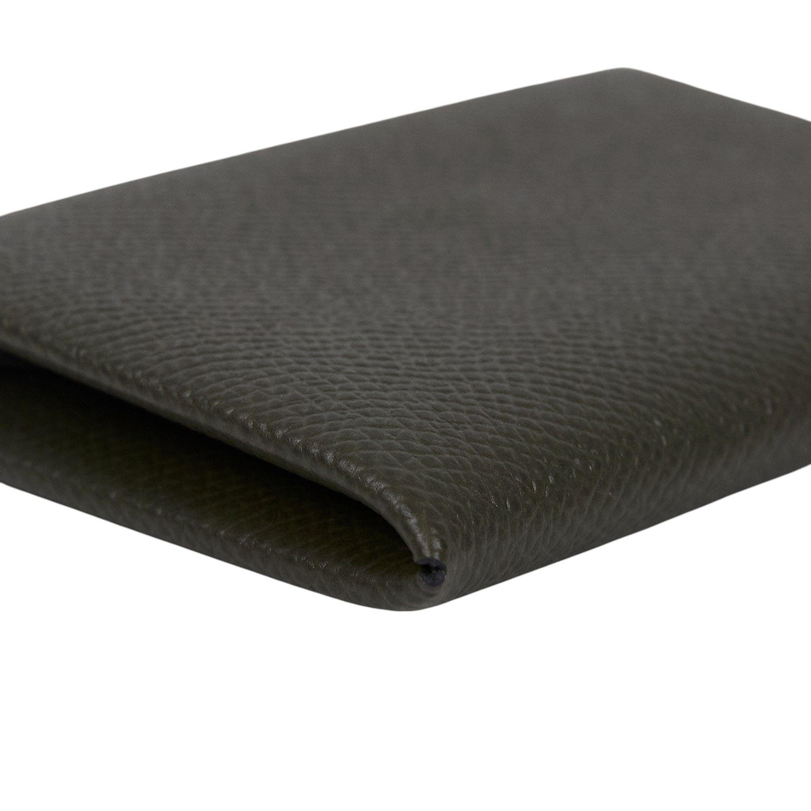 愛馬仕 Hermes Calvi 卡包 CAL Z刻 深綠CALVI 原廠盒子