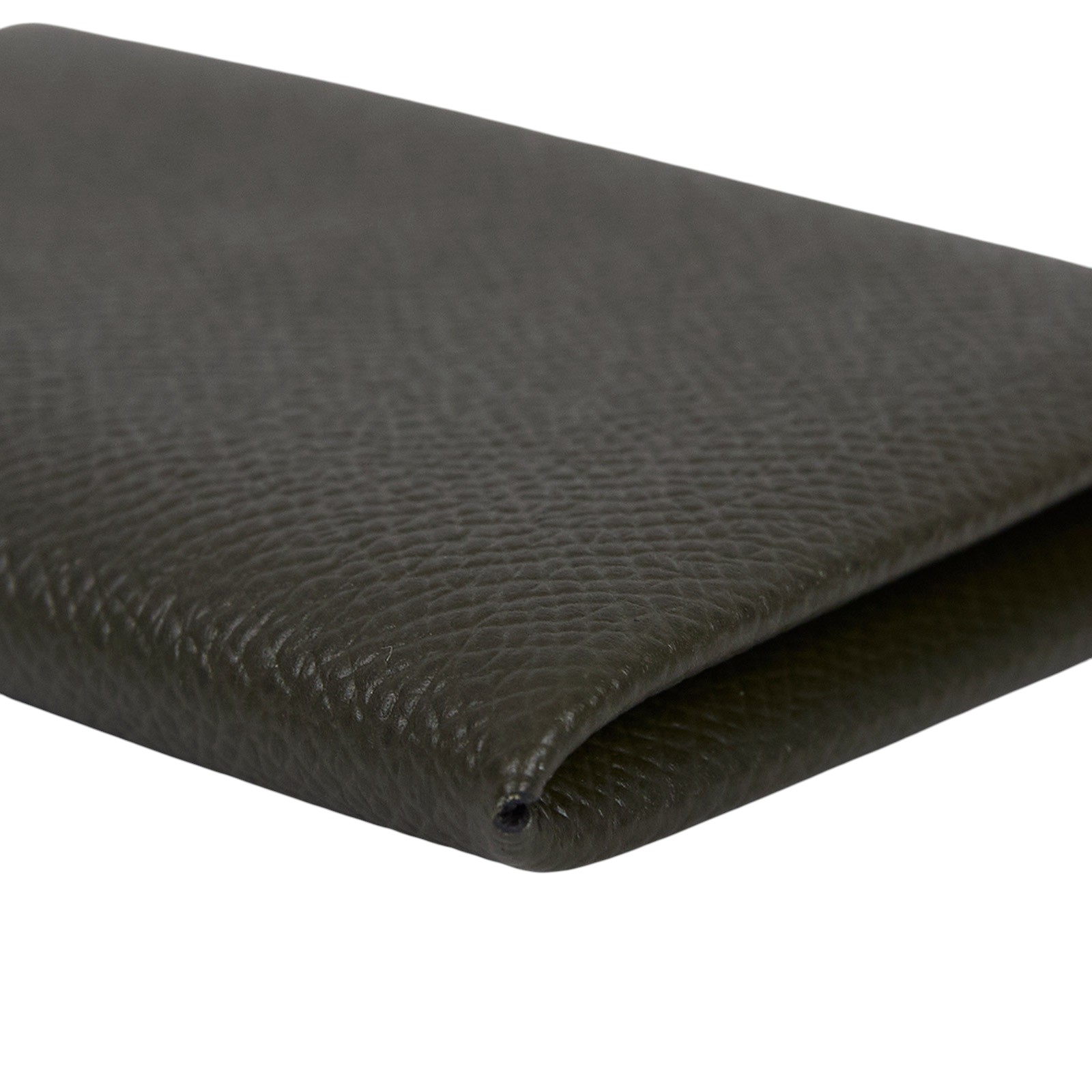 愛馬仕 Hermes Calvi 卡包 CAL Z刻 深綠CALVI 原廠盒子