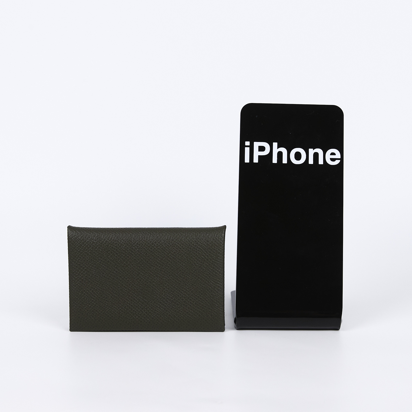 愛馬仕 Hermes Calvi 卡包 CAL Z刻 深綠CALVI 原廠盒子