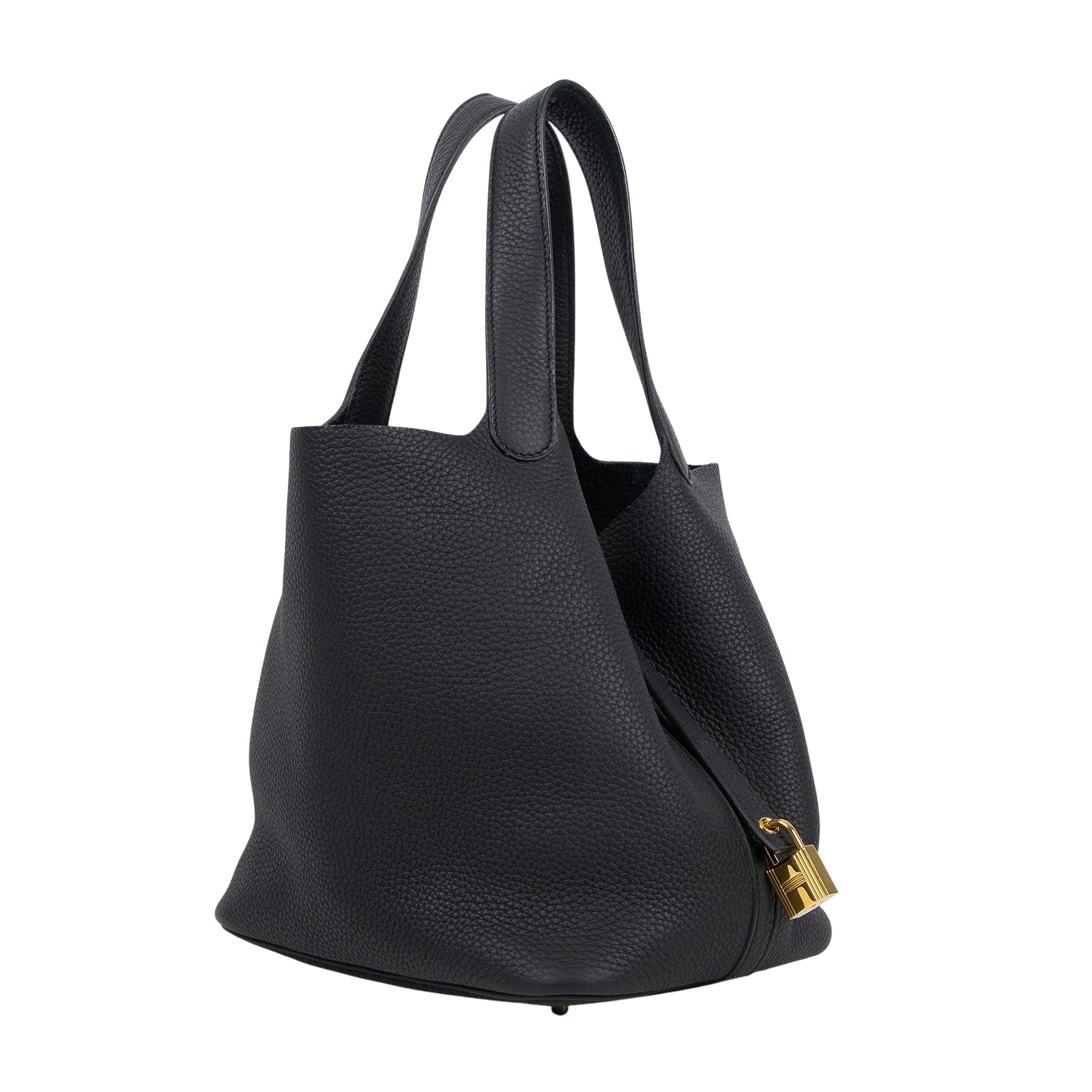 愛馬仕 Hermes Picotin Lock 22 菜籃子包 金色五金 黑色 H060991CC89 /H060991CC  原廠盒子/防塵袋/購買證明/鎖組