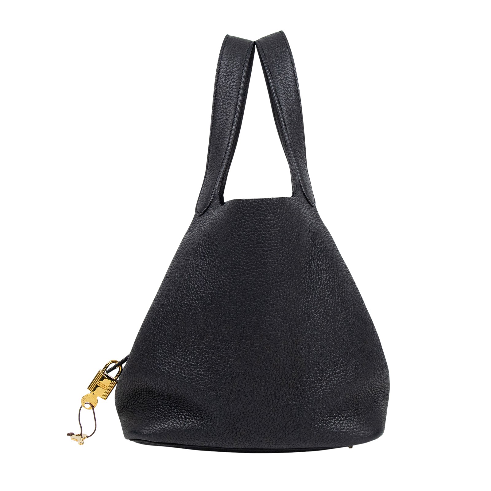 愛馬仕 Hermes Picotin Lock 22 菜籃子包 金色五金 黑色 H060991CC89 /H060991CC  原廠盒子/防塵袋/購買證明/鎖組