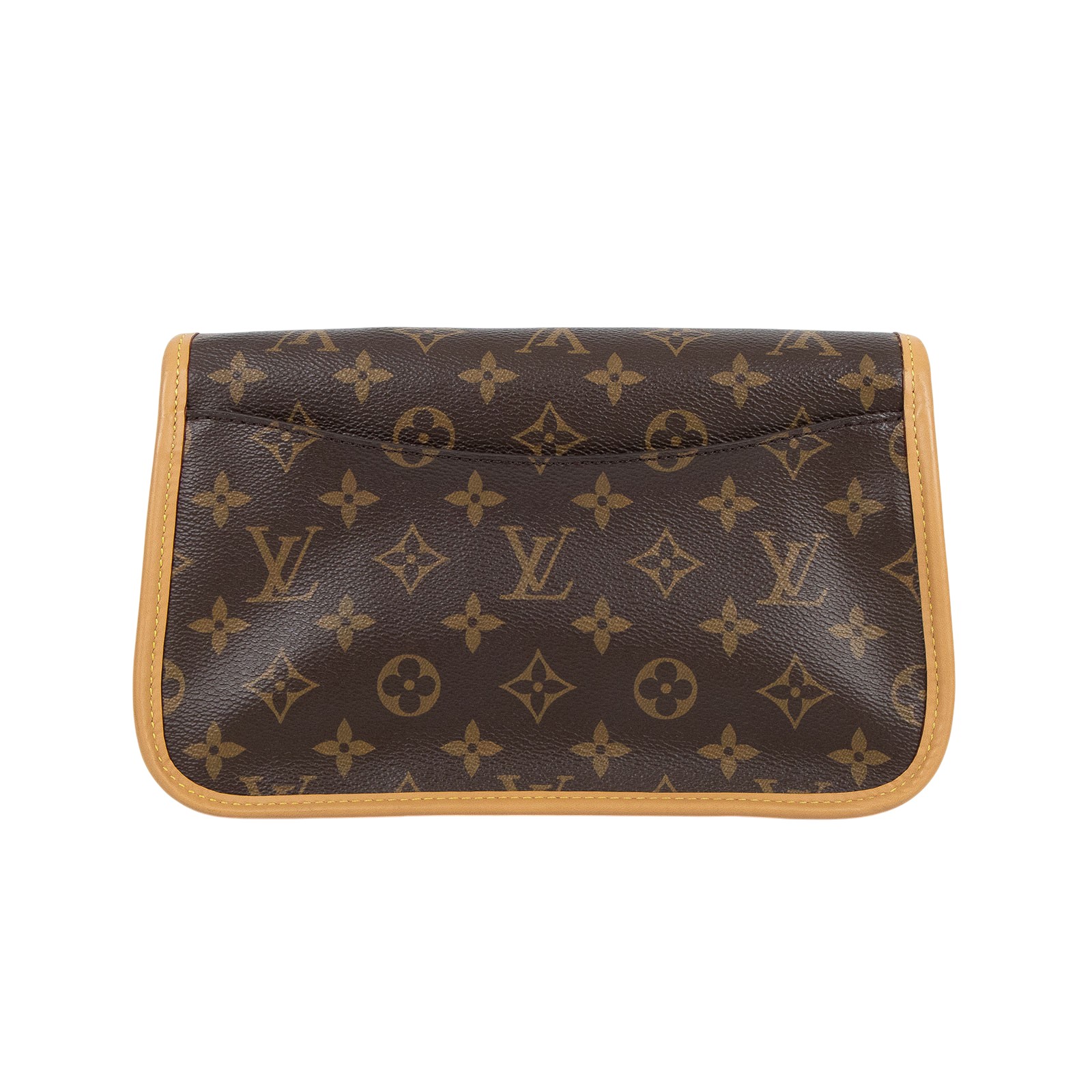 路易威登 LOUIS VUITTON Diane 腋下包法棍 單肩背包 經典帆布 M45985 晶片款 棕原花DIANE法棍包　スト欠品 背帶