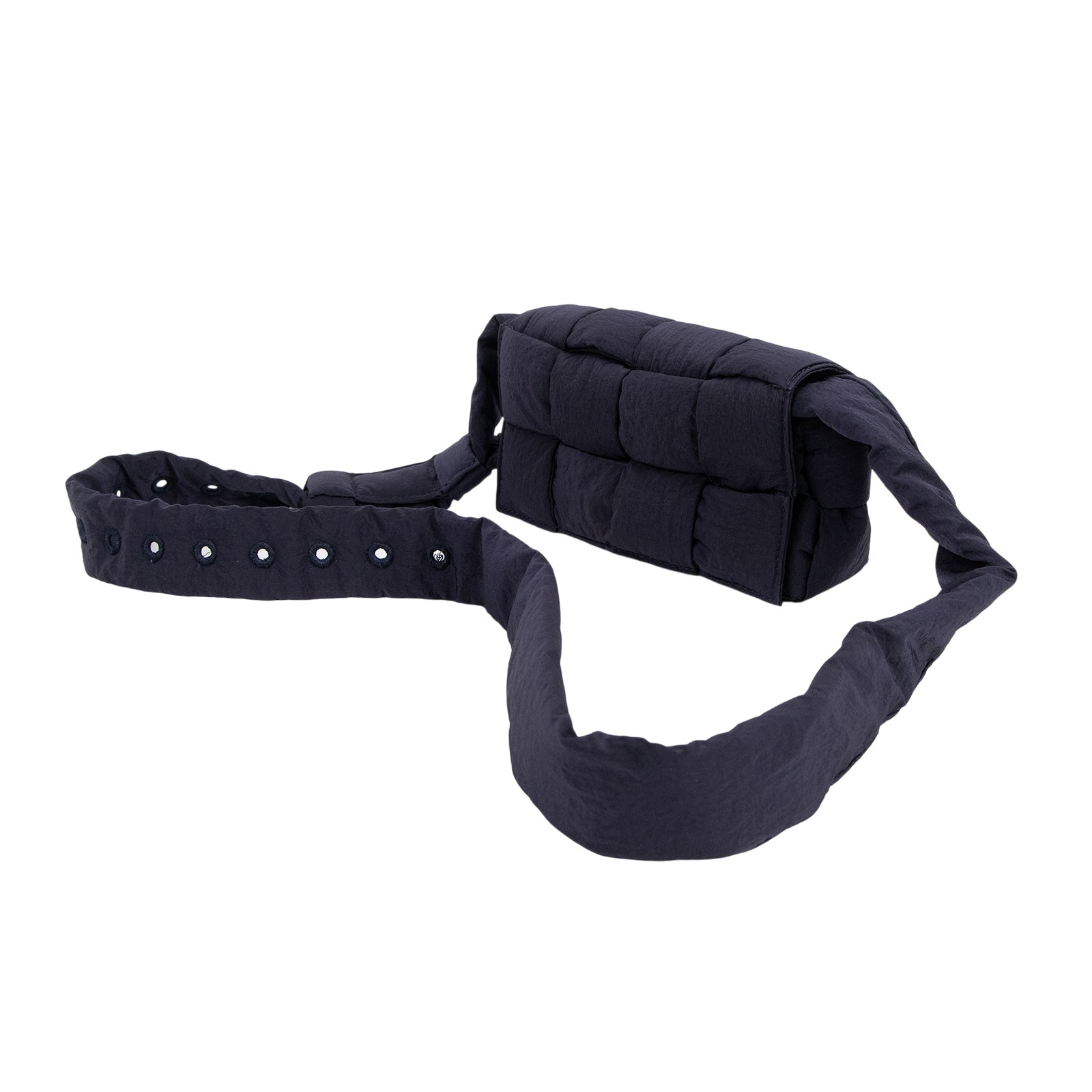 寶緹嘉 BOTTEGA VENETA Padded Cassette 尼龍 編織腰包 679763VB080  原廠盒子/防塵袋