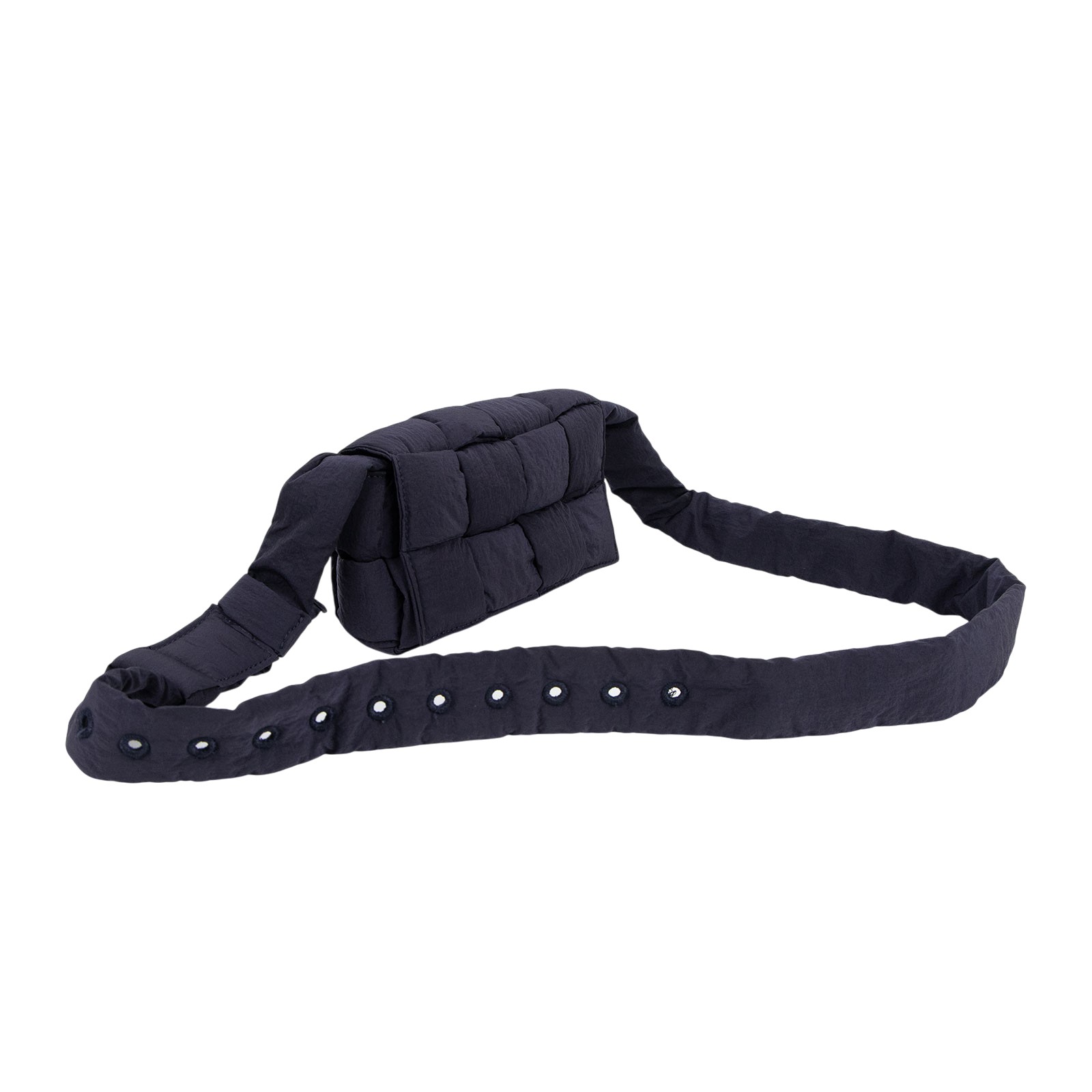 寶緹嘉 BOTTEGA VENETA Padded Cassette 尼龍 編織腰包 679763VB080  原廠盒子/防塵袋