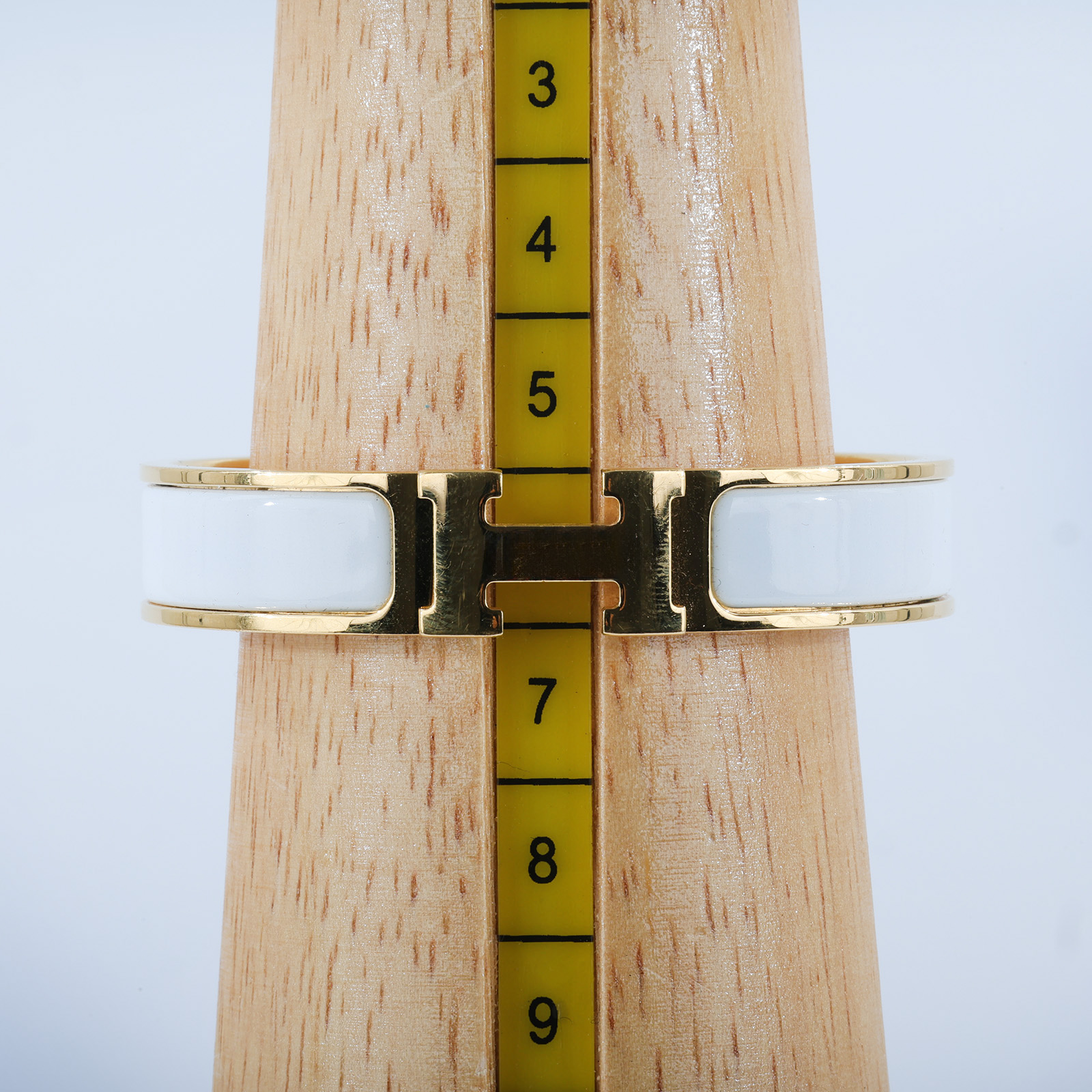 愛馬仕 Hermes Clic H PM 手環 白色 H700001Fv31PM /F1 01 26 白琺瑯手環 原廠盒子/防塵袋/國外購買證明影本