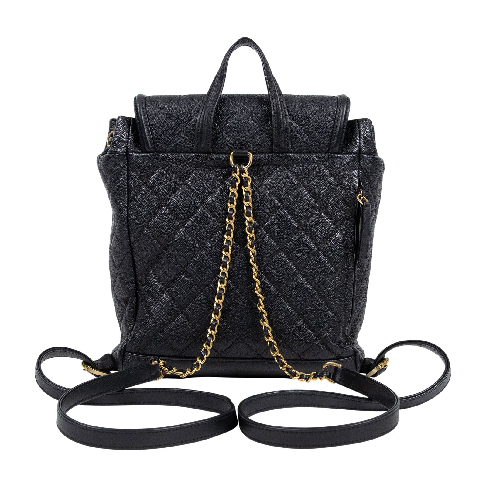 香奈兒 CHANEL Filigree Matelasse 背包 A57090 25開黑荔枝FILIGREE後背包 防塵袋/保證卡