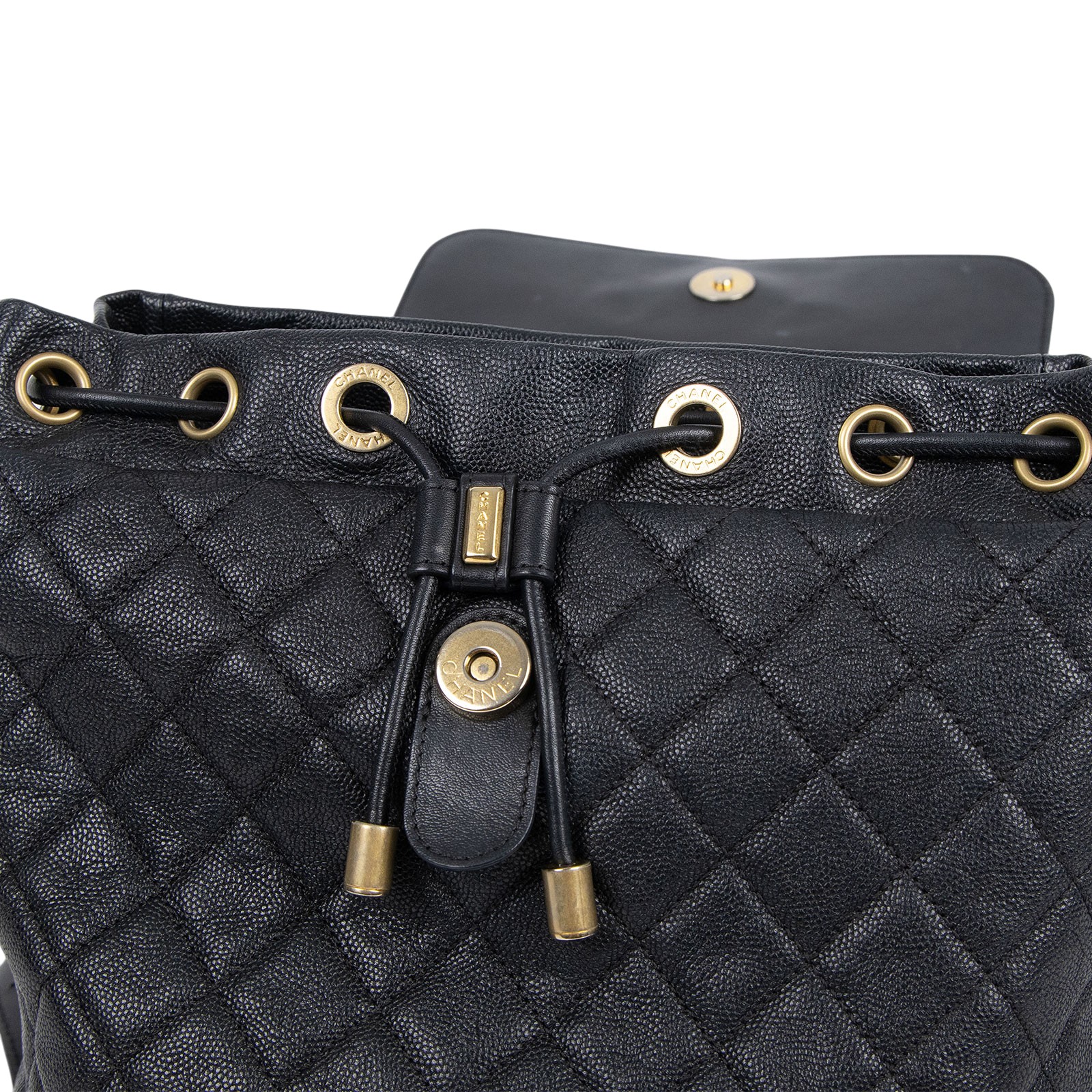 香奈兒 CHANEL Filigree Matelasse 背包 A57090 25開黑荔枝FILIGREE後背包 防塵袋/保證卡