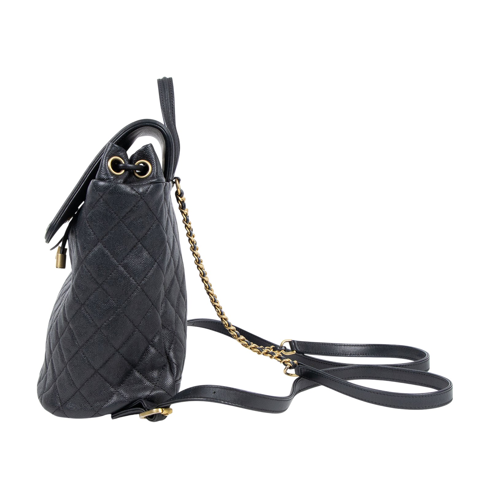 香奈兒 CHANEL Filigree Matelasse 背包 A57090 25開黑荔枝FILIGREE後背包 防塵袋/保證卡