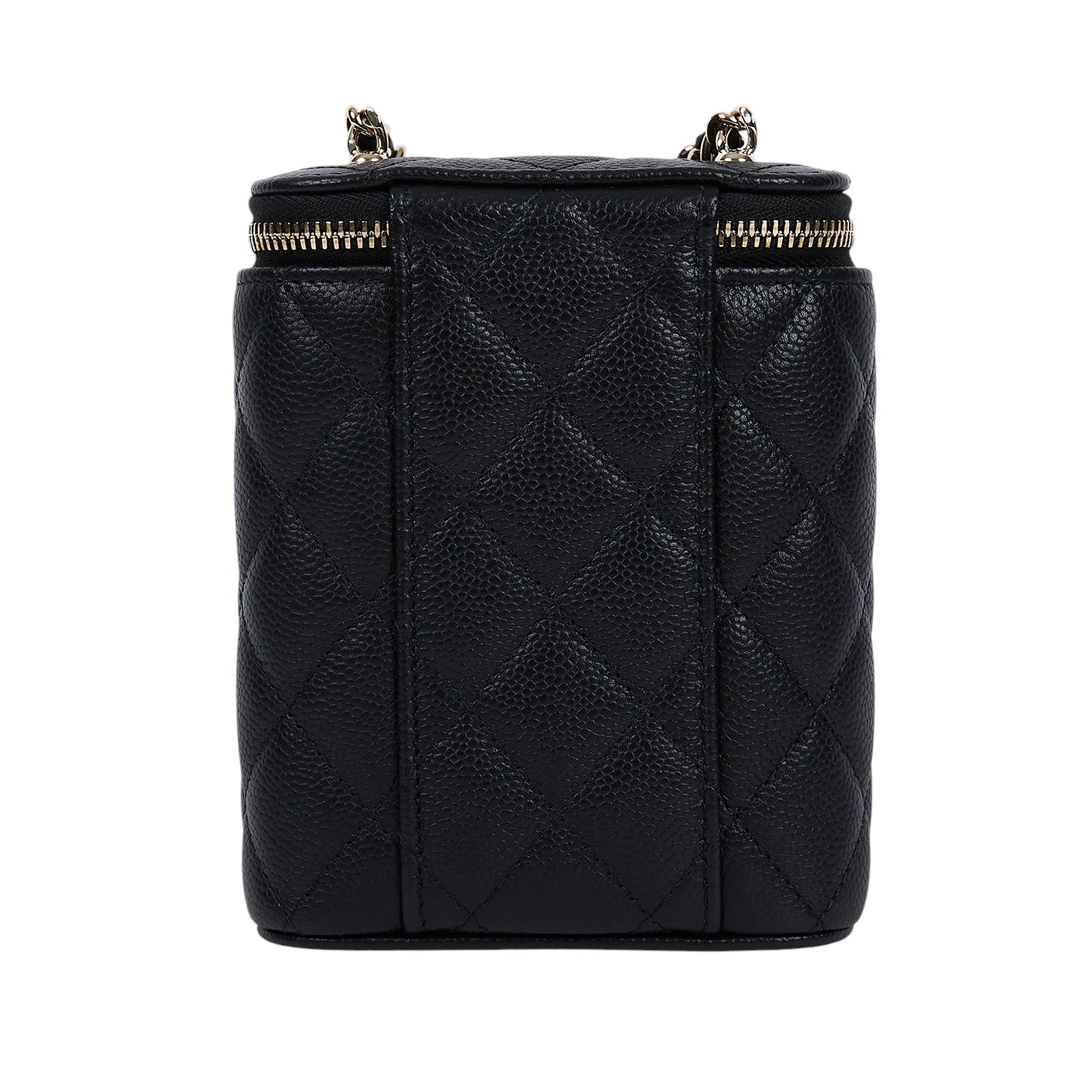 香奈兒 CHANEL 32開 荔枝 牛皮 皮穿鍊 化妝盒 迷你包 菸盒包 黑色 AP2195 32開黑荔枝鍊條小廢包 原廠盒子/防塵袋/保證卡