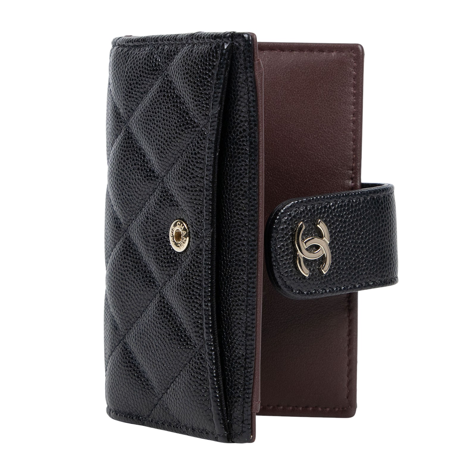 香奈兒 CHANEL 雙C 菱格紋 卡包 AP1991 30開黑荔枝卡包 原廠盒子/防塵袋